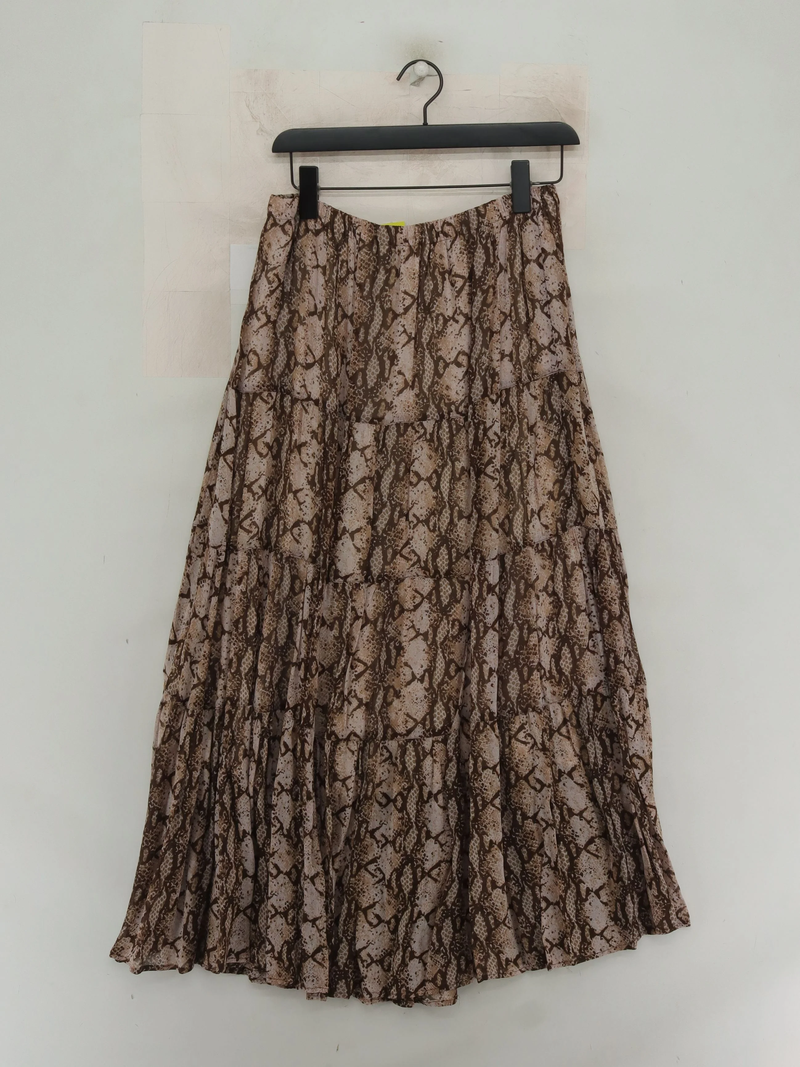 Hush Women's Maxi Skirt UK 12 Brown Animal Print 100% Viscose Long Maxi - Image 2