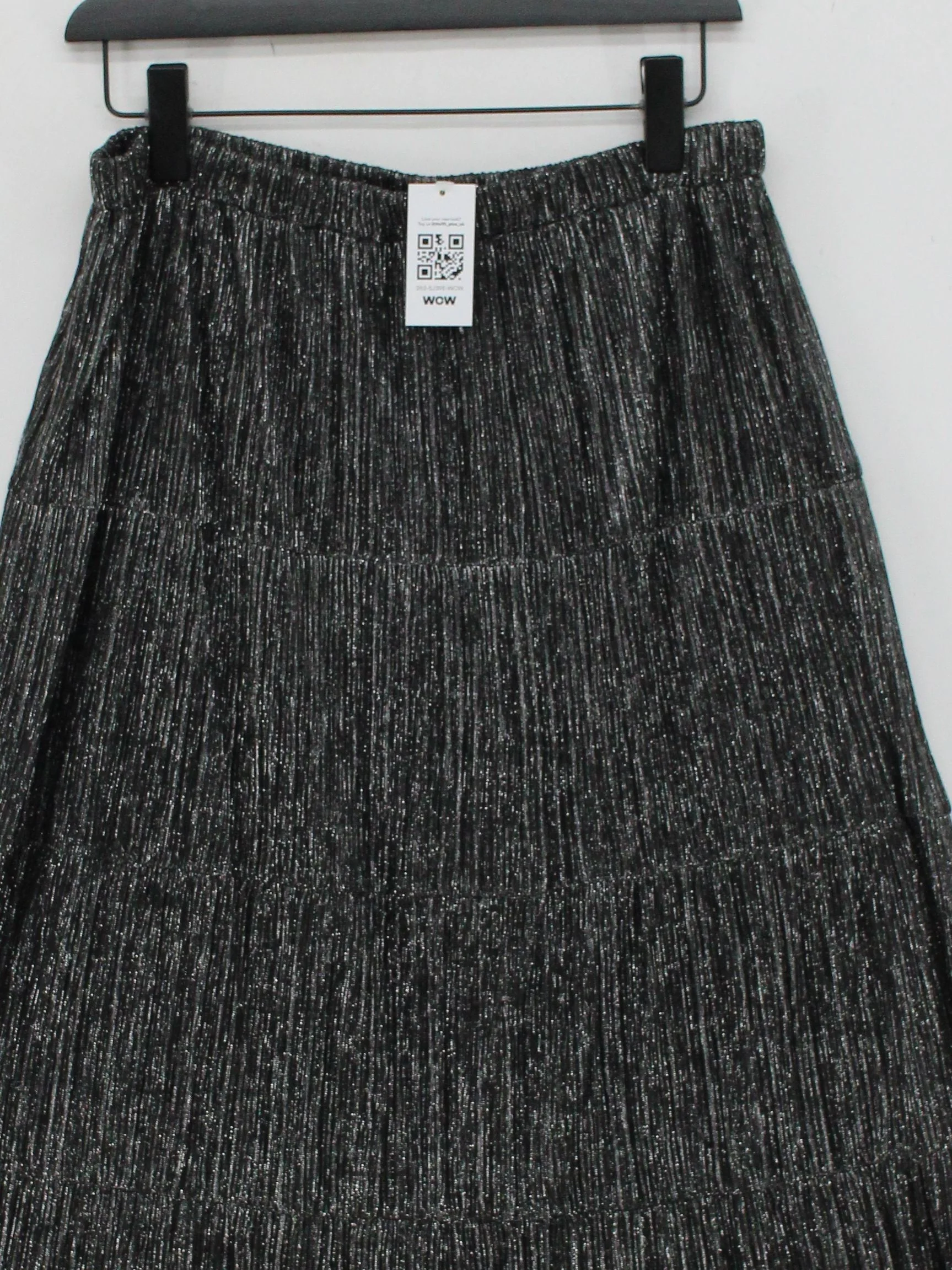 Hush Women's Midi Skirt UK 12 Black Polyester with Polyester Midi Pleated - Image 3