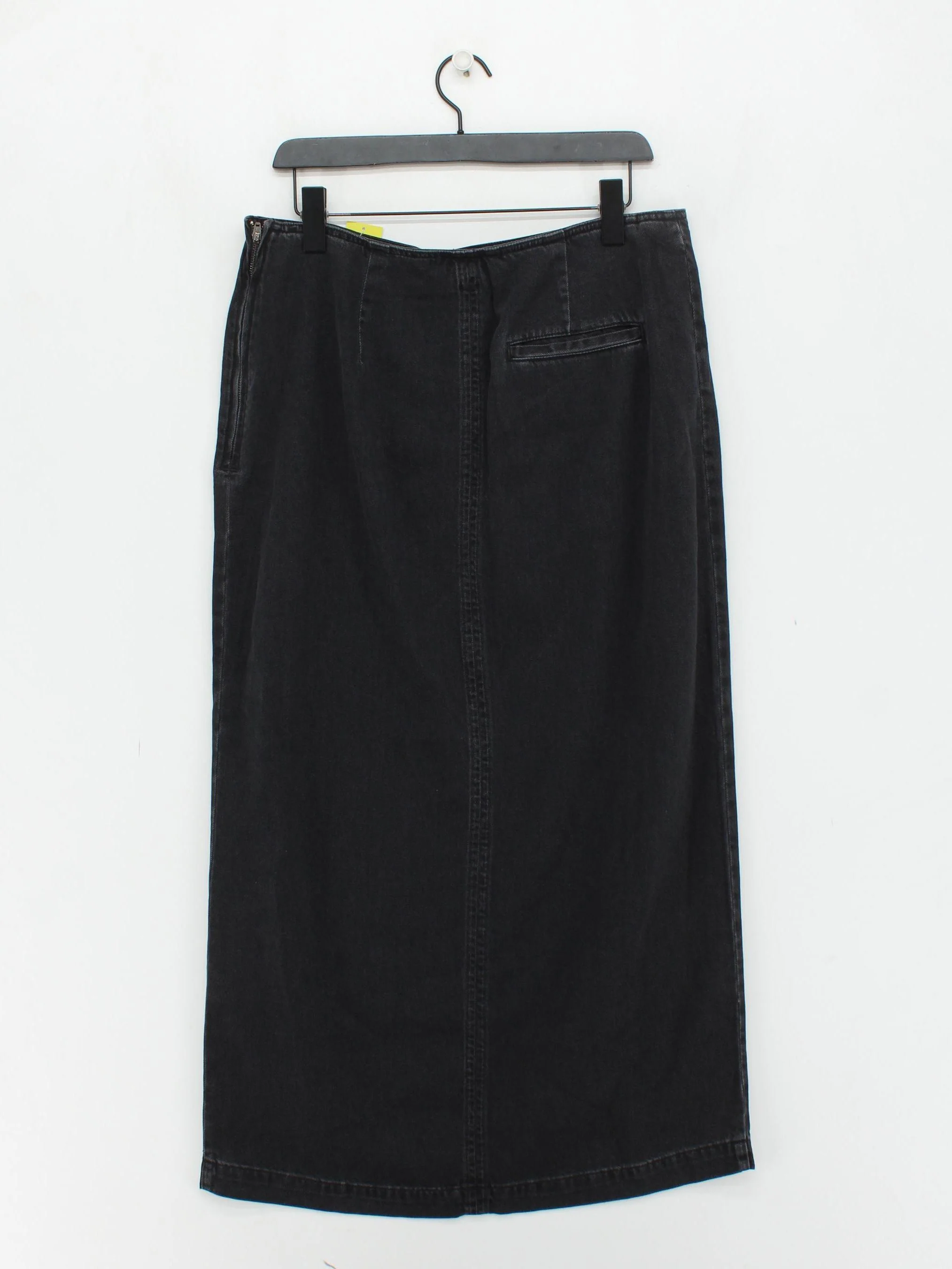 Hush Women's Midi Skirt UK 14 Black 100% Cotton Straight & Pencil New with tags - Image 2