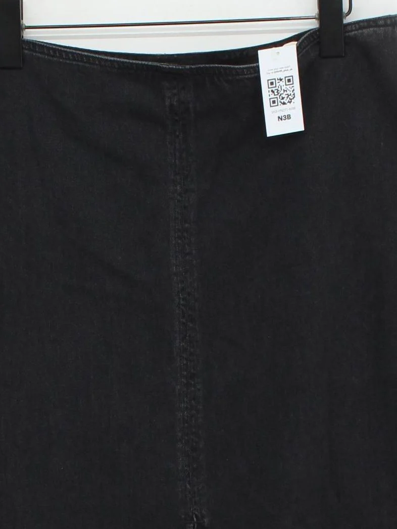 Hush Women's Midi Skirt UK 14 Black 100% Cotton Straight & Pencil New with tags - Image 3