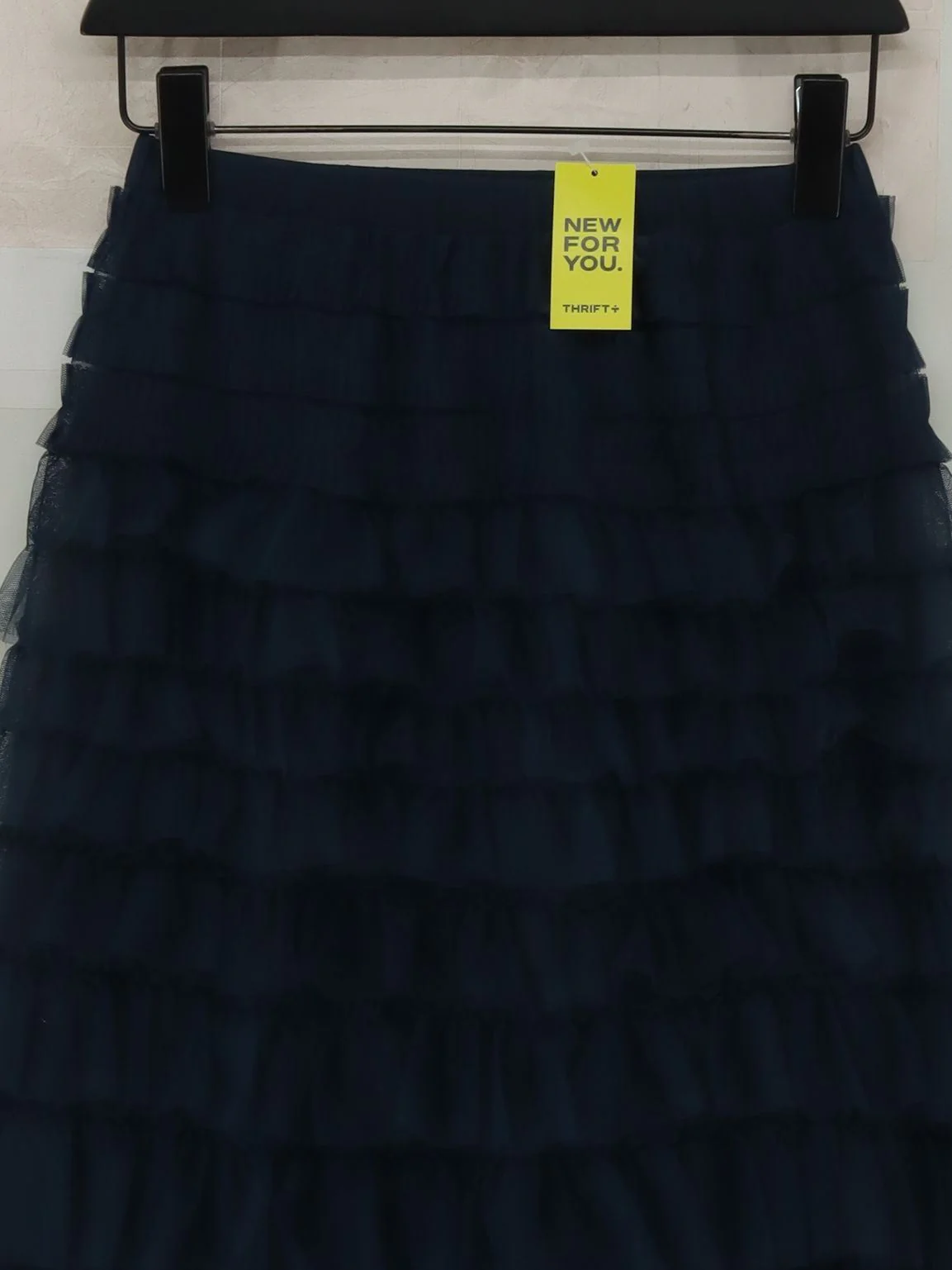Hush Women's Midi Skirt UK 4 Blue Polyester with Viscose, Elastane Midi A-Line - Image 3
