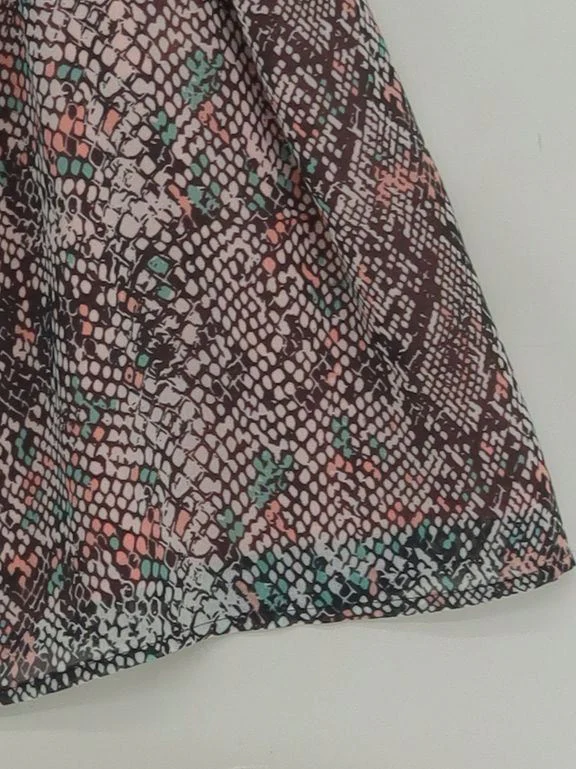 Hush Women's Mini Skirt UK 12 Multi Animal Print 100% Polyester Short Mini - Image 4