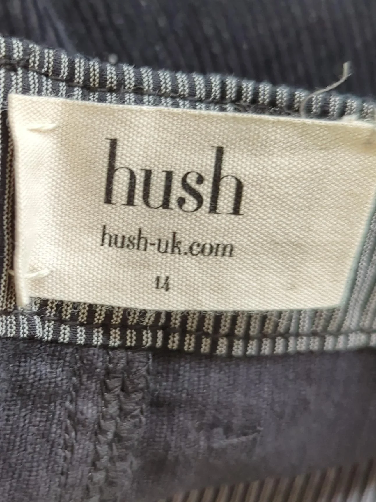 Hush Women's Mini Skirt UK 14 Black 100% Cotton Short Mini - Image 5