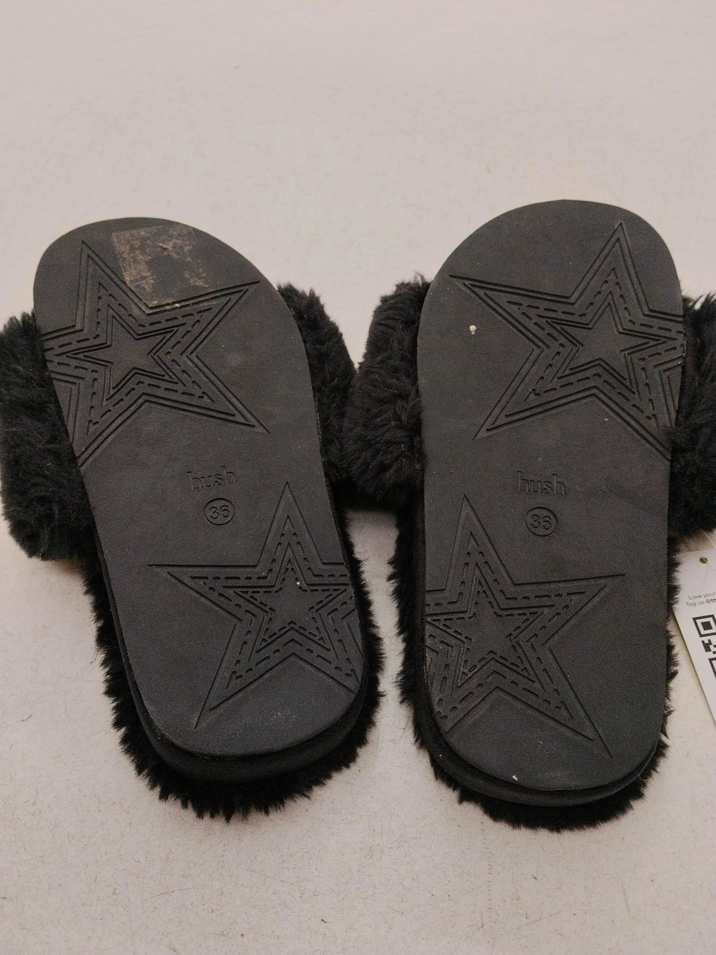 Hush Women's Sandals UK 3 Black 100% Polyester Slider - Image 7