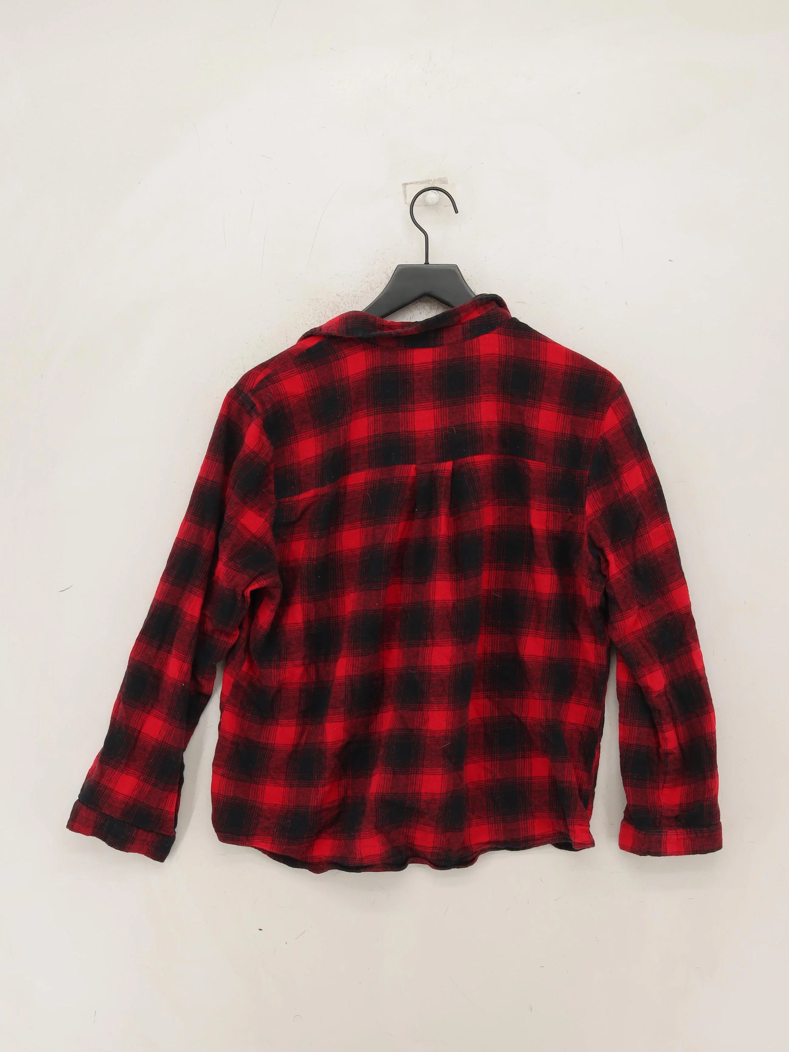 Hush Women's Shirt M Multi Checkered 100% Cotton Long Sleeve Collared Basic - Image 2