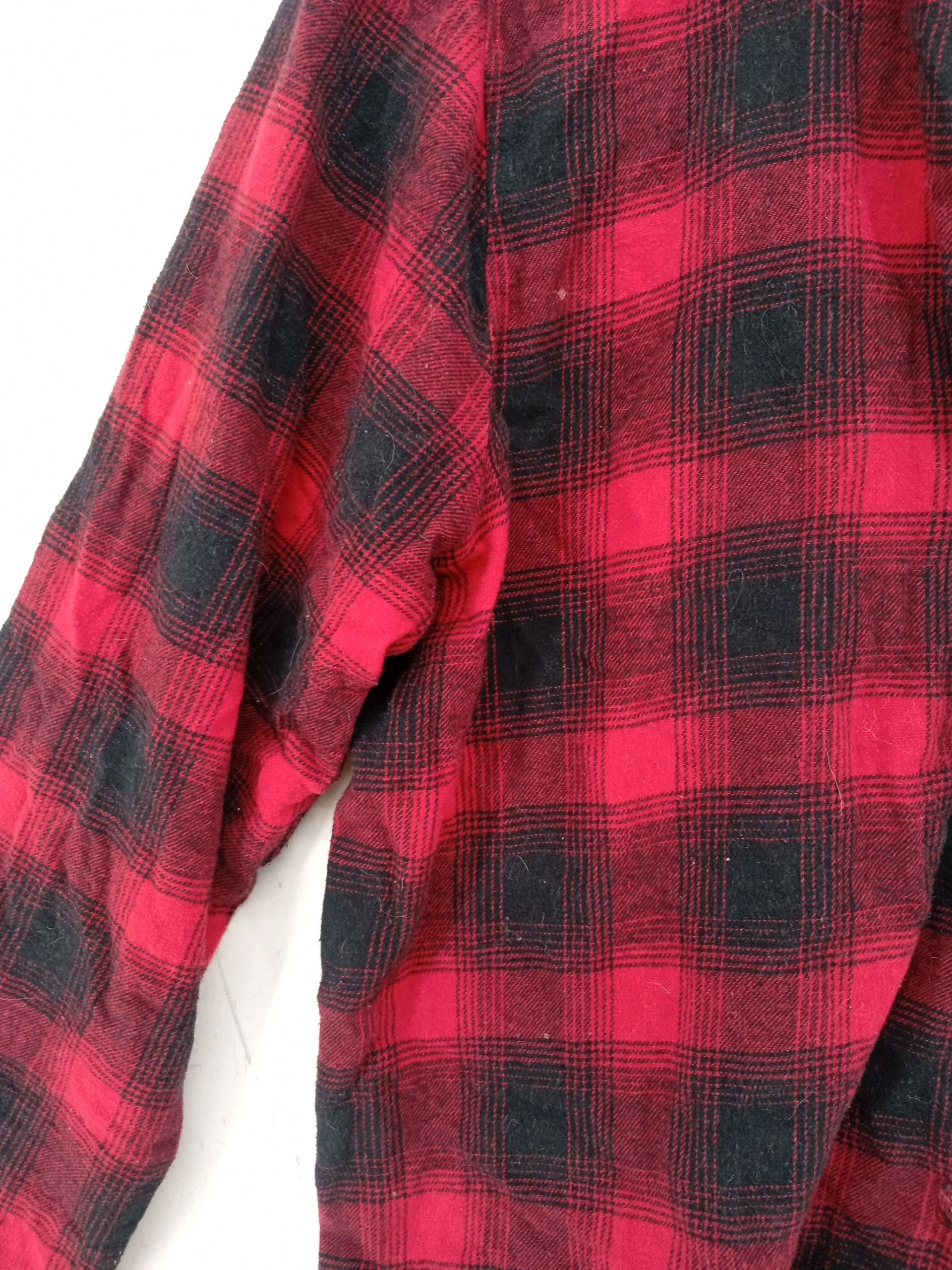 Hush Women's Shirt M Multi Checkered 100% Cotton Long Sleeve Collared Basic - Image 5