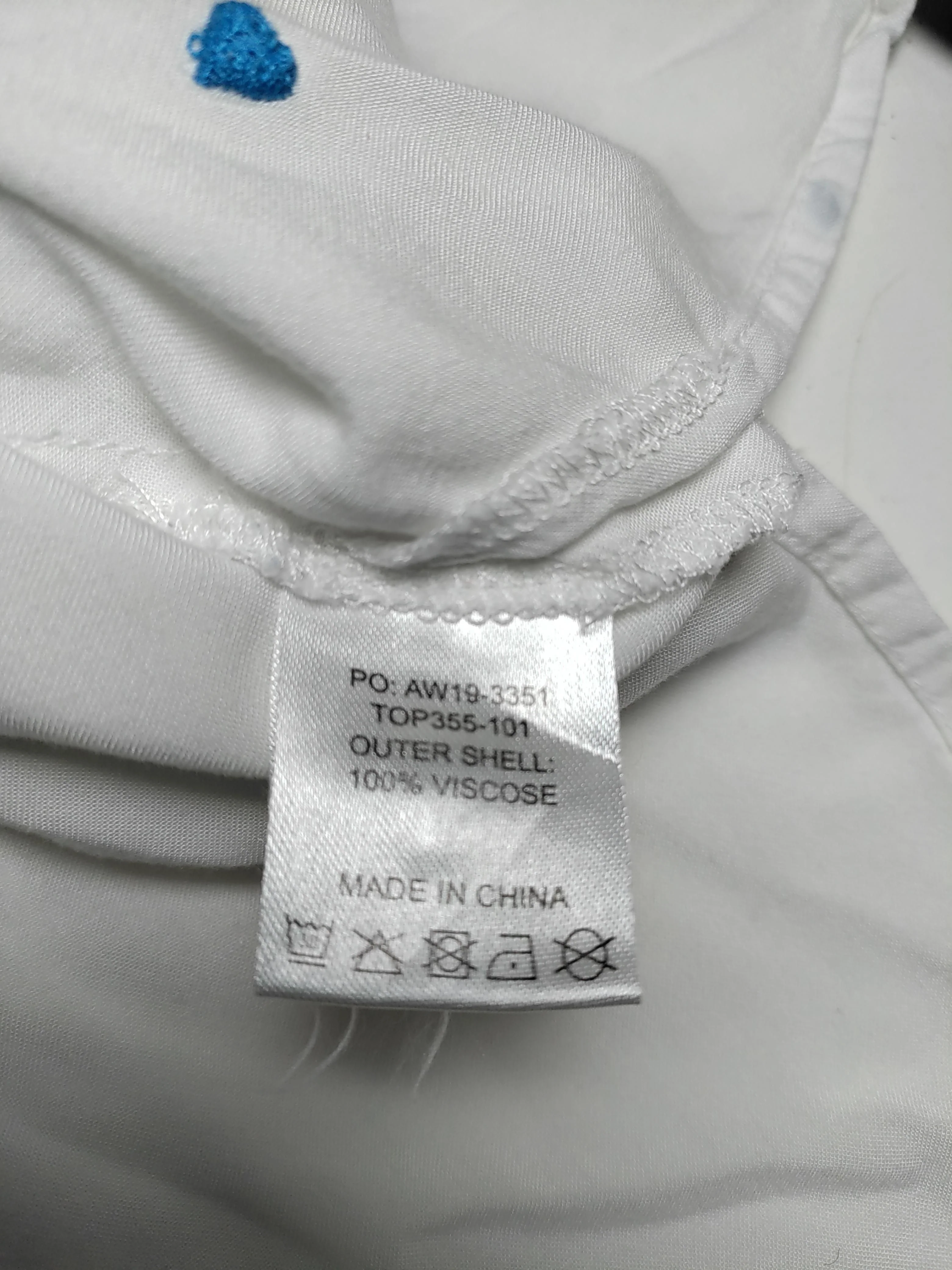 Hush Women's Shirt UK 8 White 100% Viscose Long Sleeve Collared Basic - Image 7