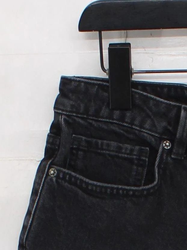 Hush Women's Shorts UK 10 Black Cotton with Elastane Mom - Image 4