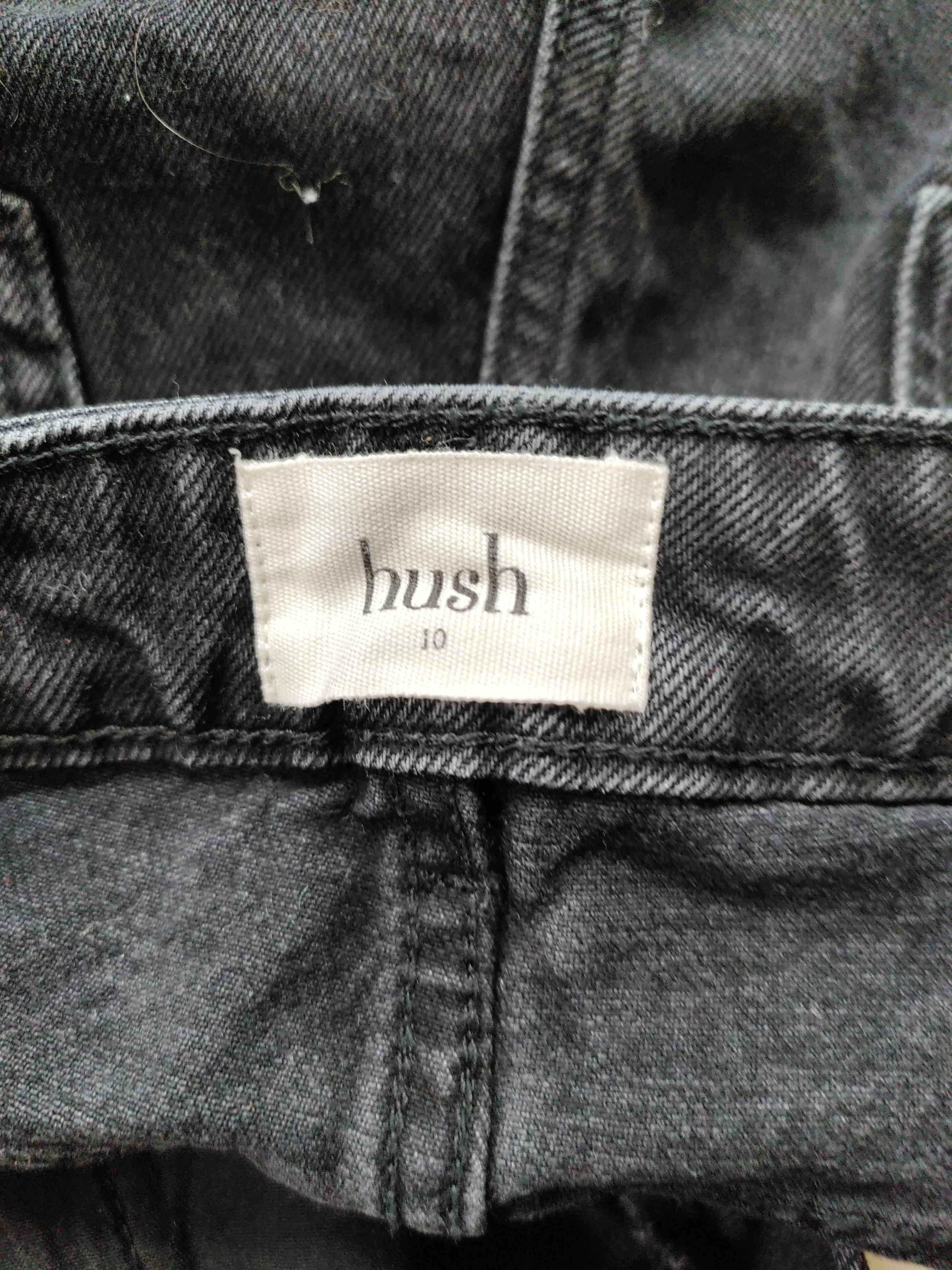 Hush Women's Shorts UK 10 Black Cotton with Elastane Mom - Image 5