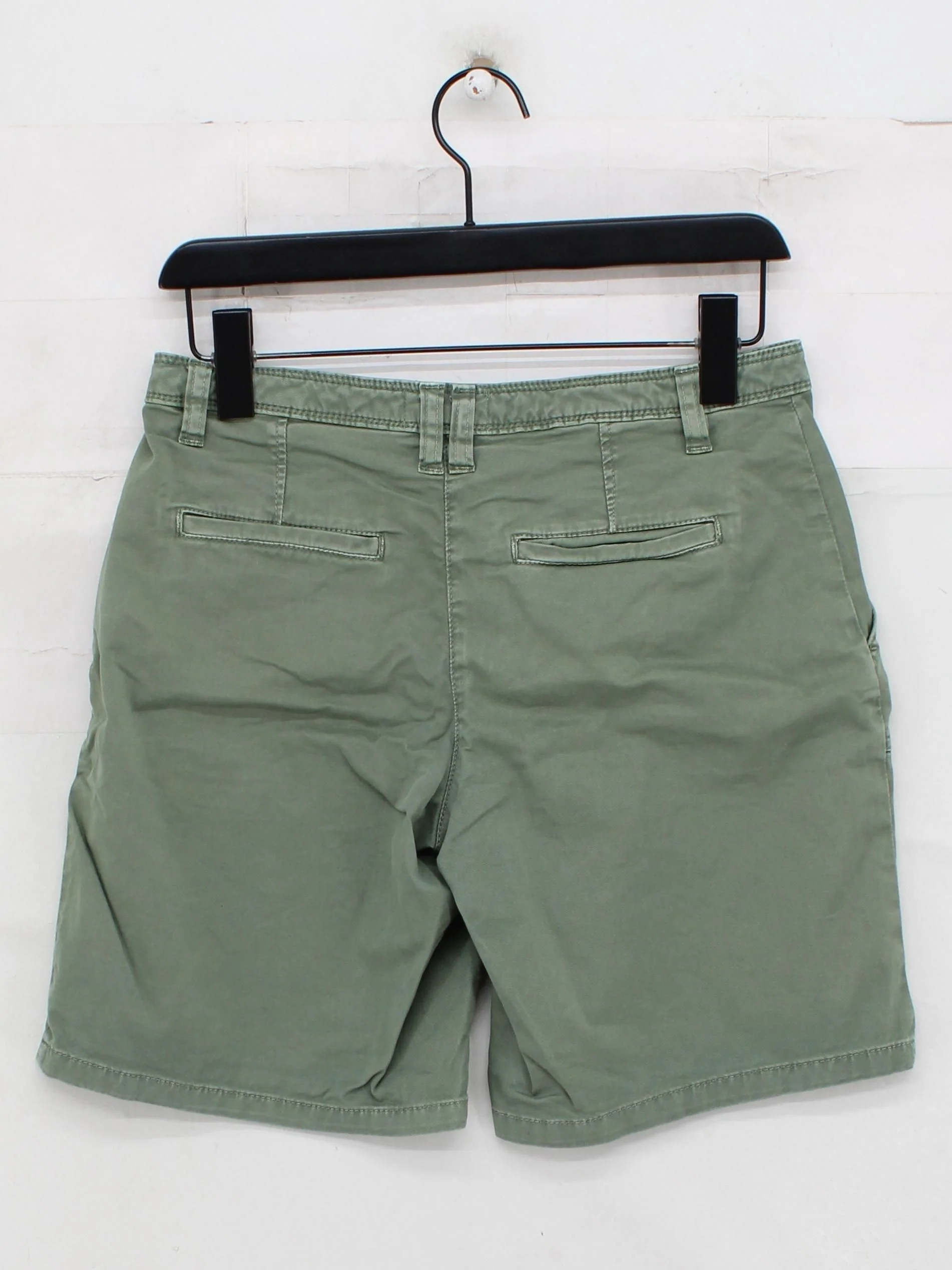 Hush Women's Shorts UK 10 Green Cotton with Elastane Cargo - Image 2