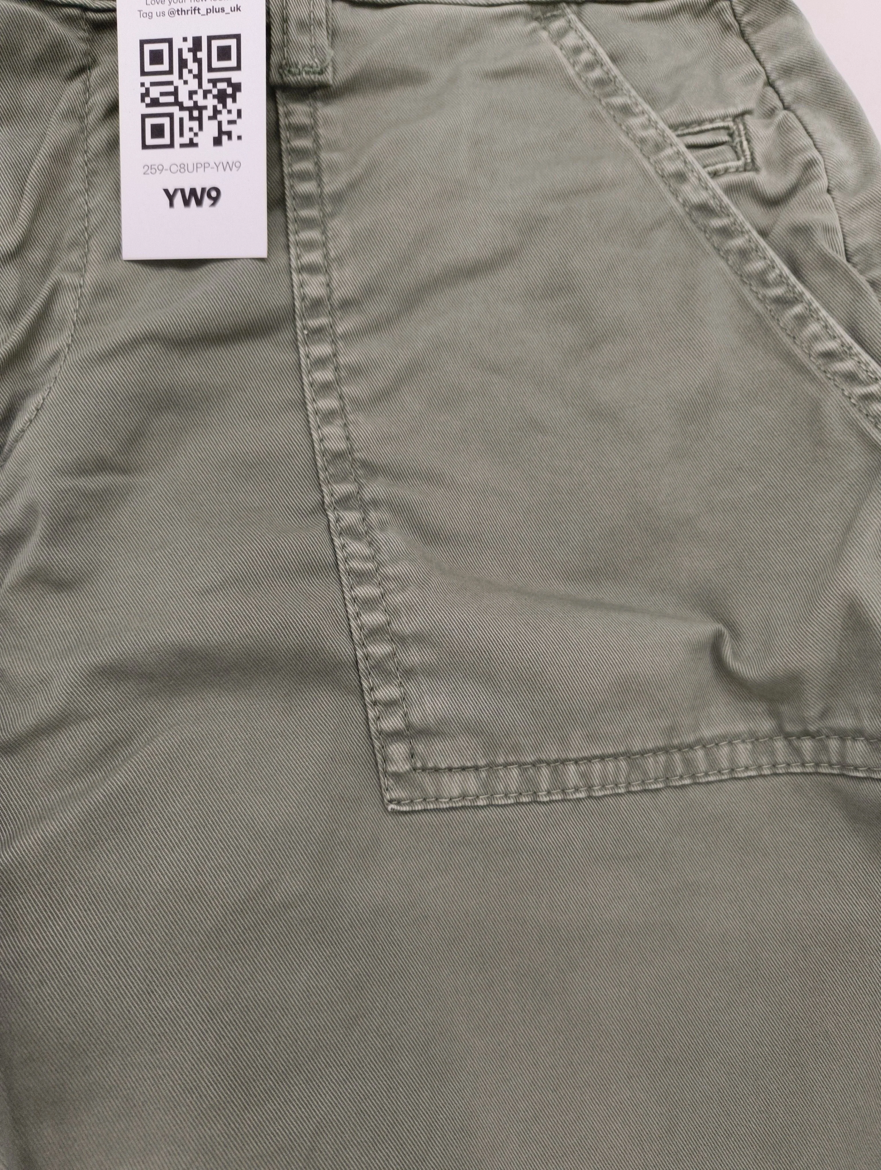 Hush Women's Shorts UK 10 Green Cotton with Elastane Cargo - Image 5