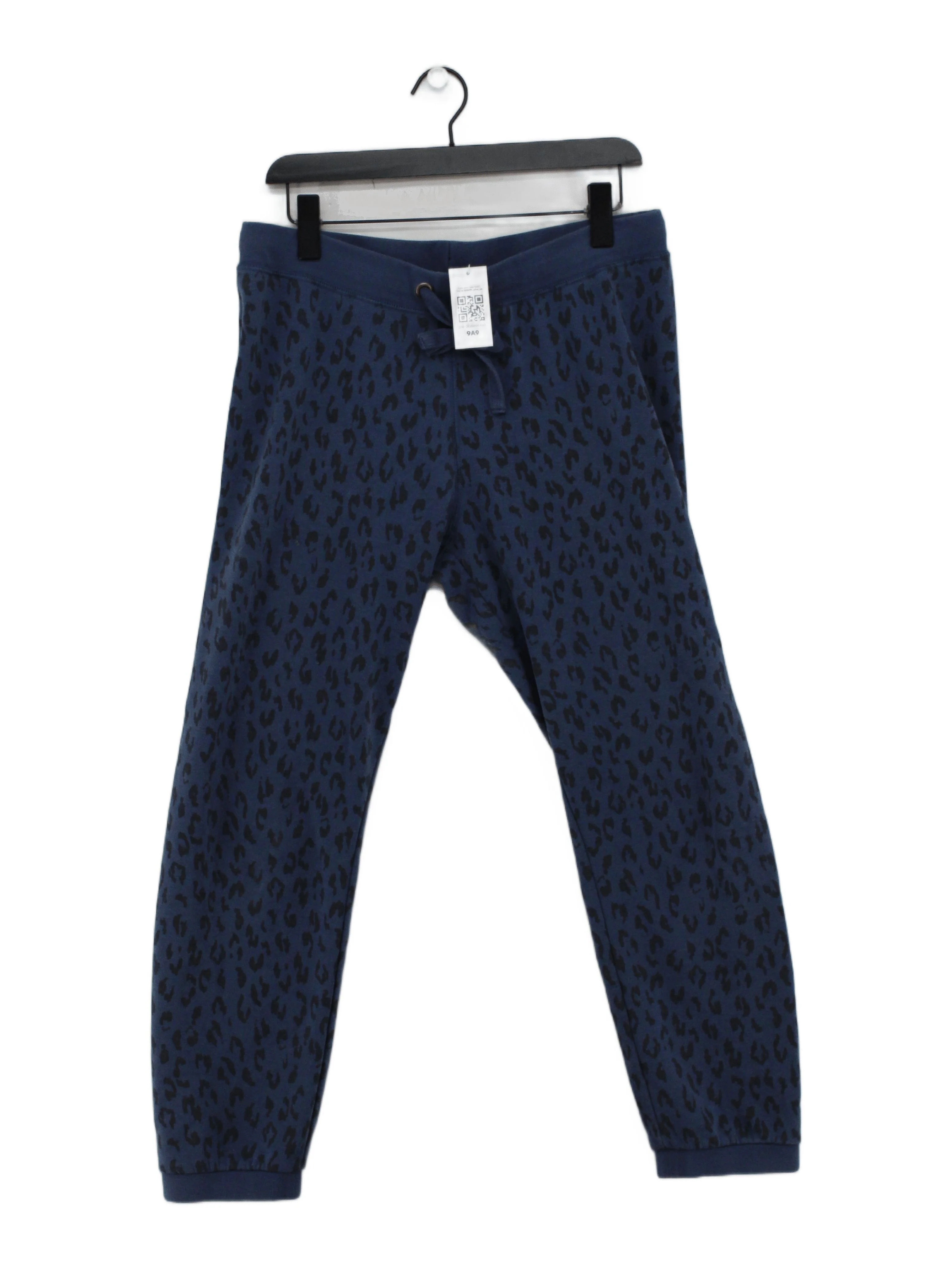 Hush Women's Sports Bottoms UK 12 Blue Cotton with Polyester Sweatpants