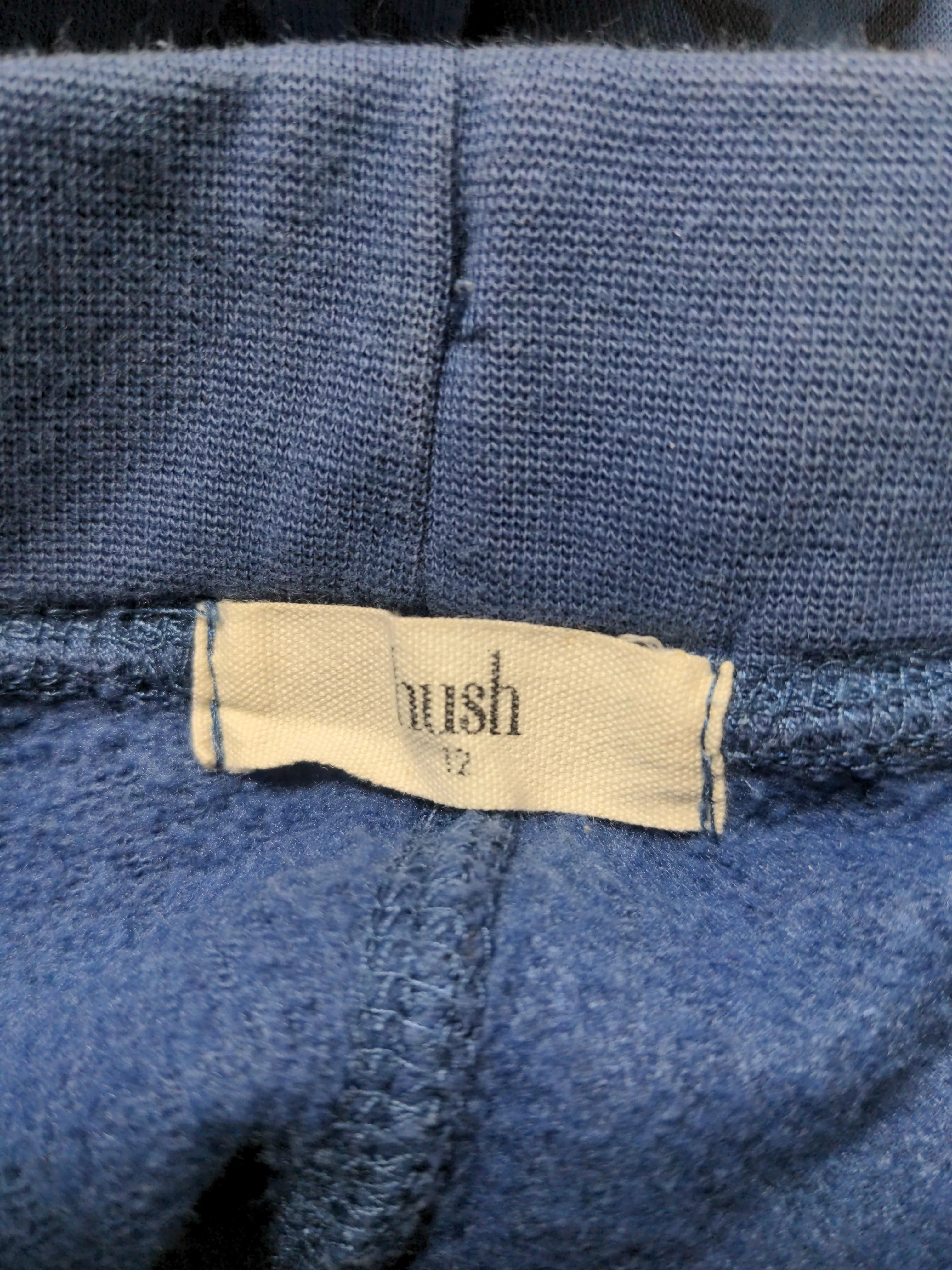 Hush Women's Sports Bottoms UK 12 Blue Cotton with Polyester Sweatpants - Image 5