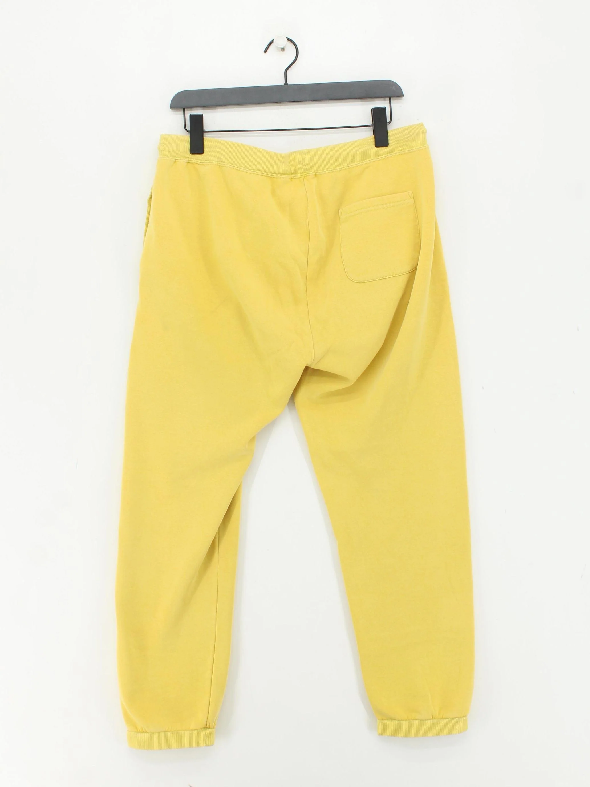 Hush Women's Sports Bottoms UK 14 Yellow Cotton with Polyester Sweatpants - Image 2