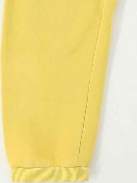 Hush Women's Sports Bottoms UK 14 Yellow Cotton with Polyester Sweatpants - Image 4