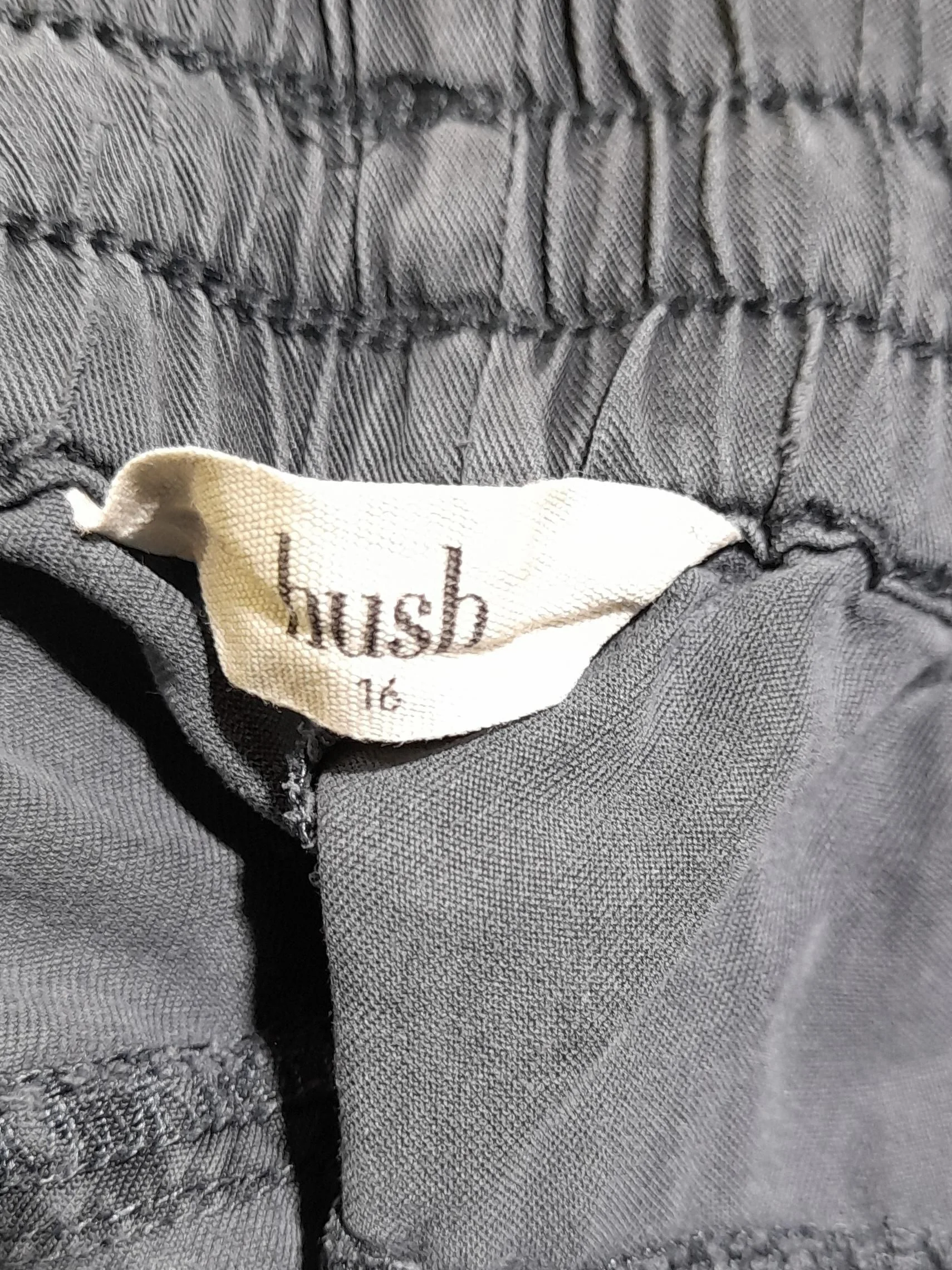 Hush Women's Sports Bottoms UK 16 Grey 100% Lyocell Modal Tapered Sweatpants - Image 7
