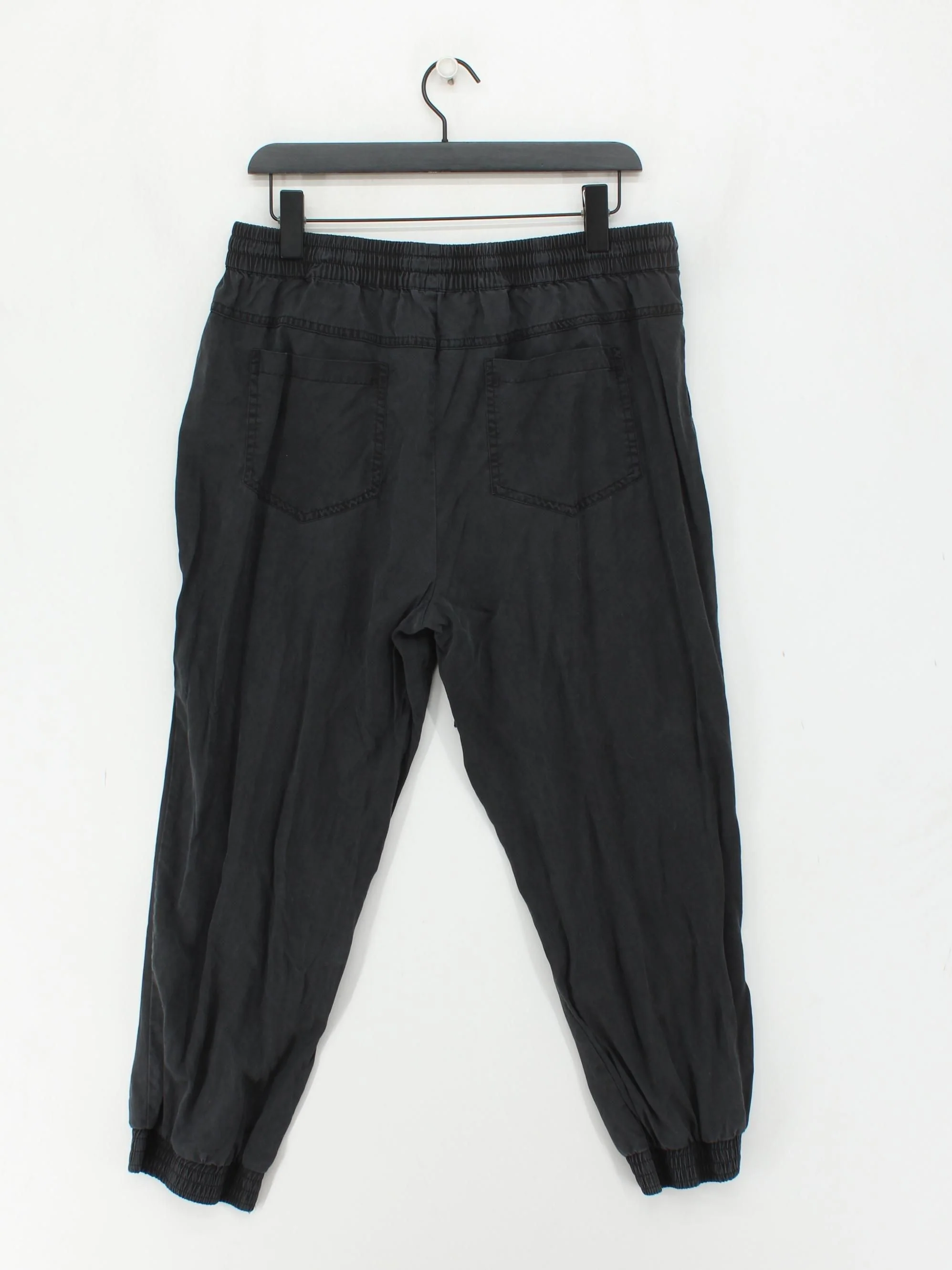 Hush Women's Sports Bottoms UK 8 Black 100% Lyocell Modal Tapered Sweatpants - Image 2