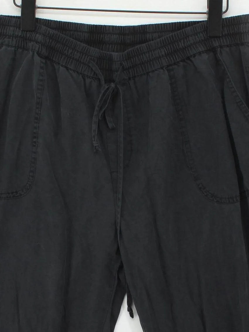 Hush Women's Sports Bottoms UK 8 Black 100% Lyocell Modal Tapered Sweatpants - Image 3