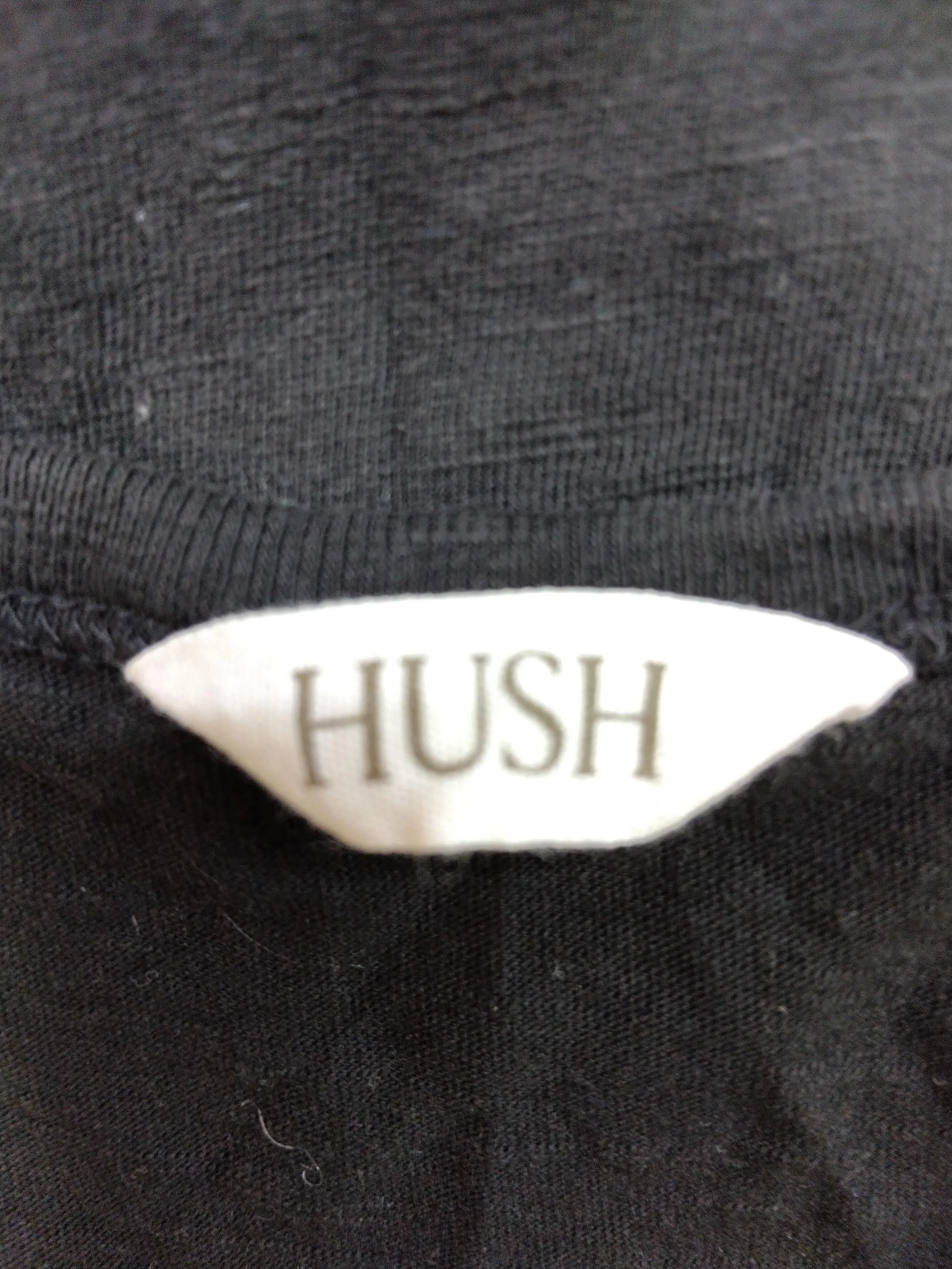 Hush Women's T-Shirt M Black 100% Cotton Sleeveless Round Neck Basic - Image 5