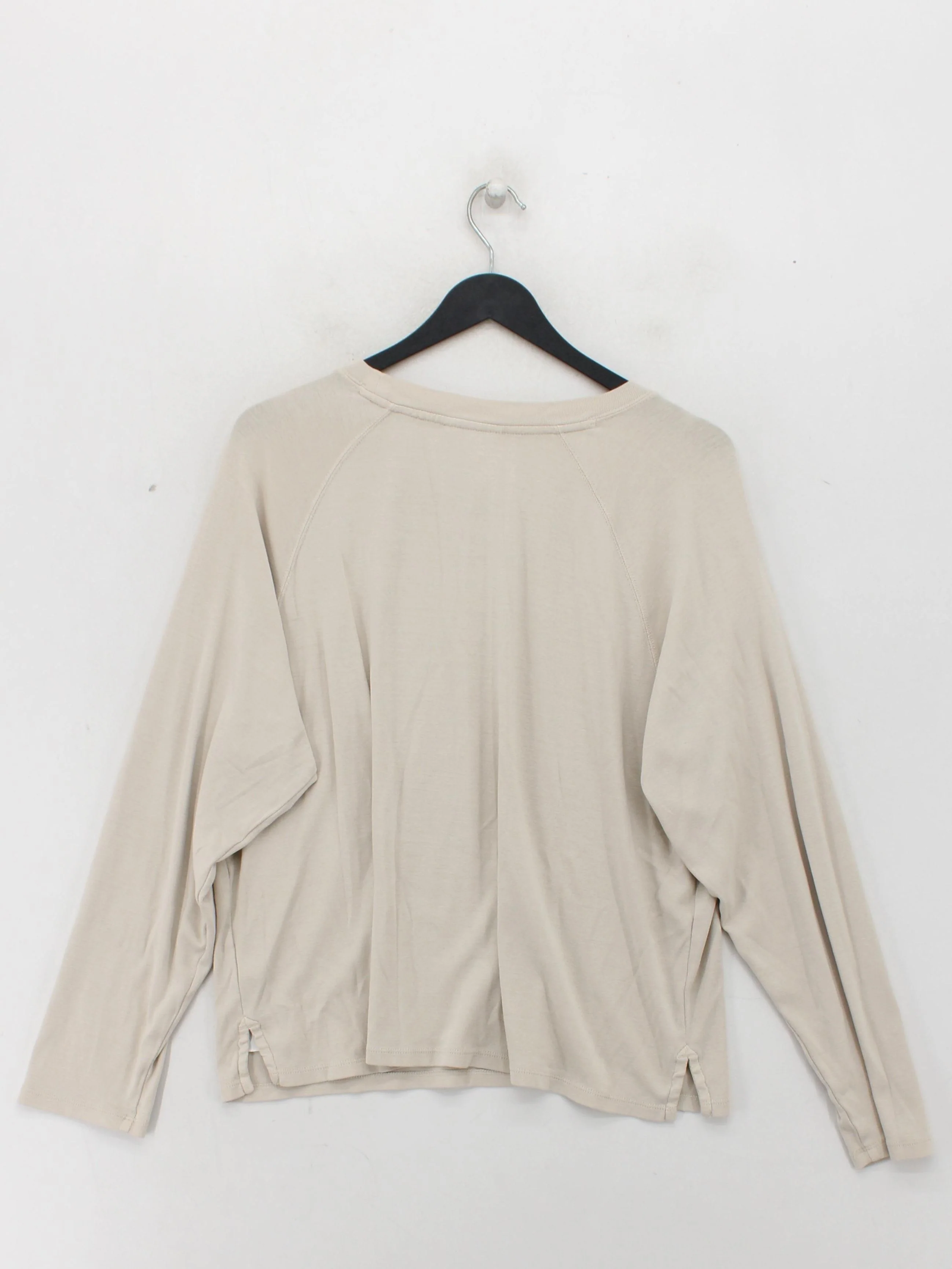 Hush Women's T-Shirt M Cream 100% Cotton Short Sleeve Round Neck Basic - Image 2