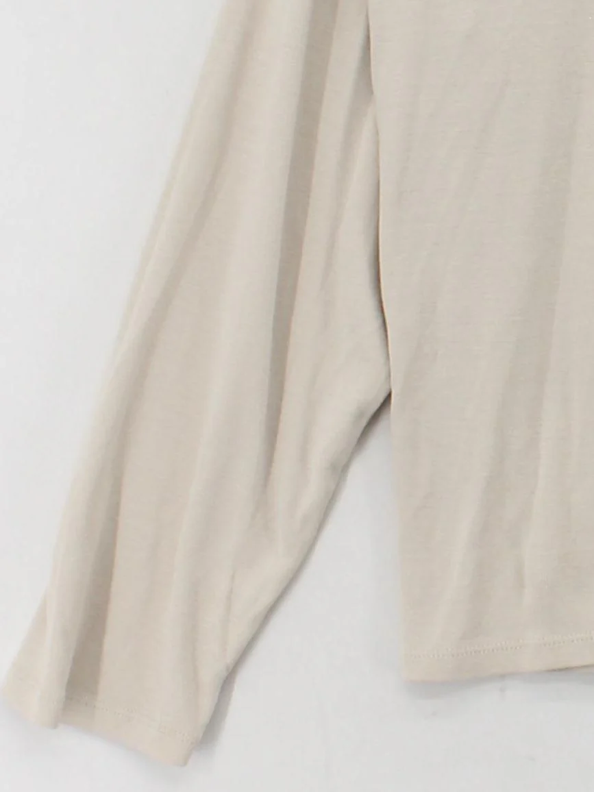 Hush Women's T-Shirt M Cream 100% Cotton Short Sleeve Round Neck Basic - Image 4