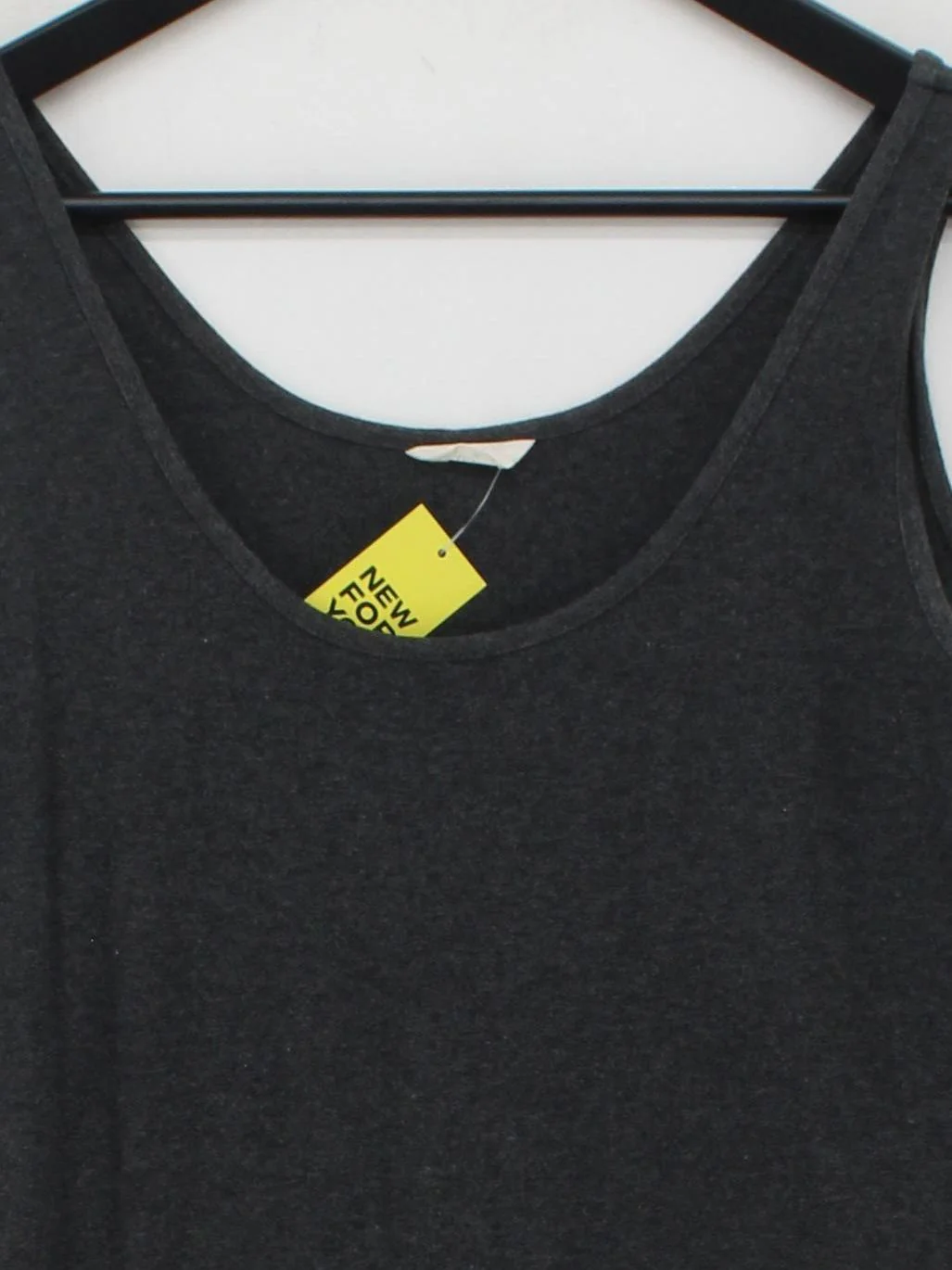 Hush Women's T-Shirt M Grey Cotton with Elastane Sleeveless Round Neck Basic - Image 3