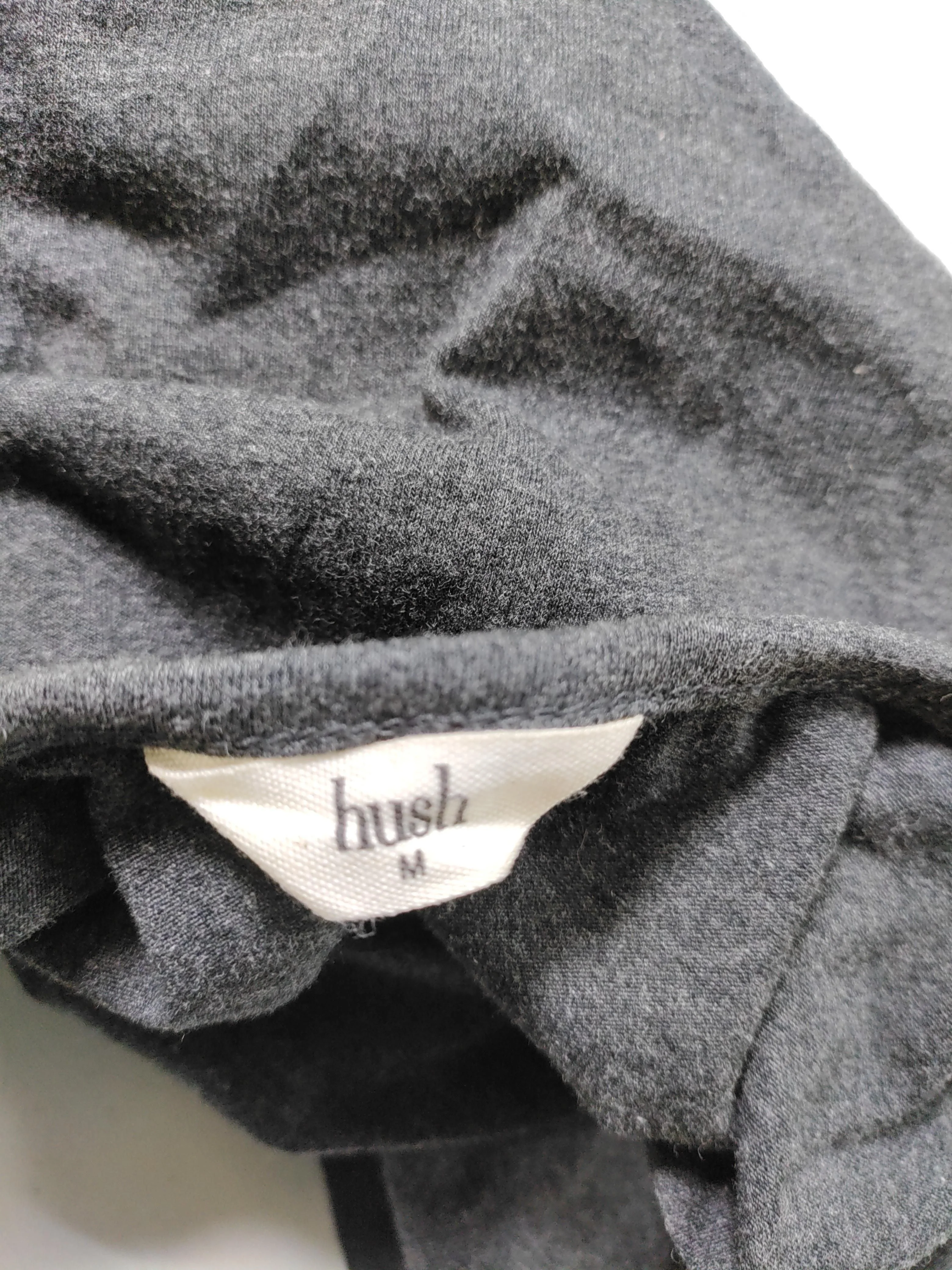 Hush Women's T-Shirt M Grey Cotton with Elastane Sleeveless Round Neck Basic - Image 5