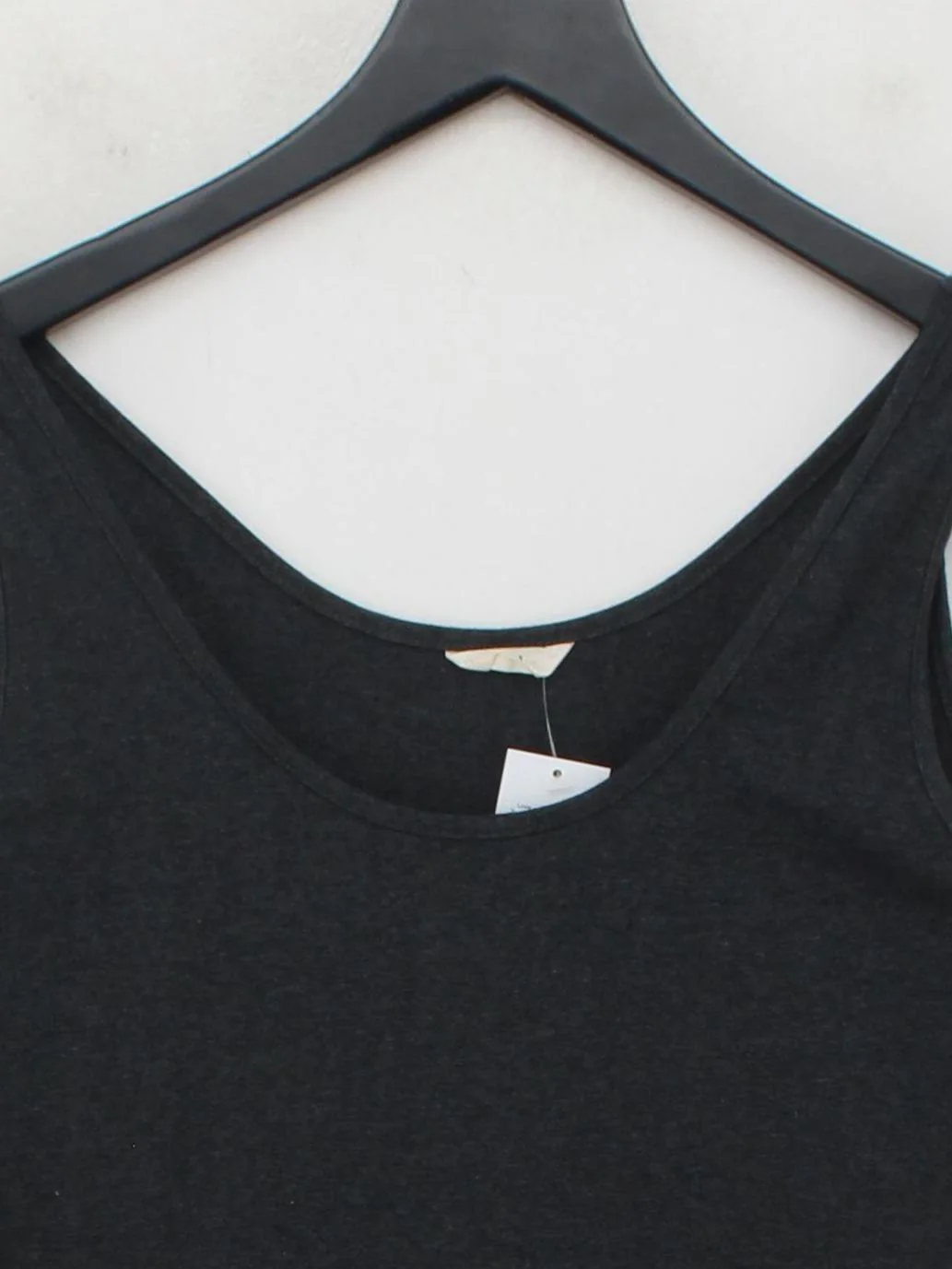 Hush Women's T-Shirt S Black Cotton with Elastane Sleeveless Round Neck Basic - Image 3