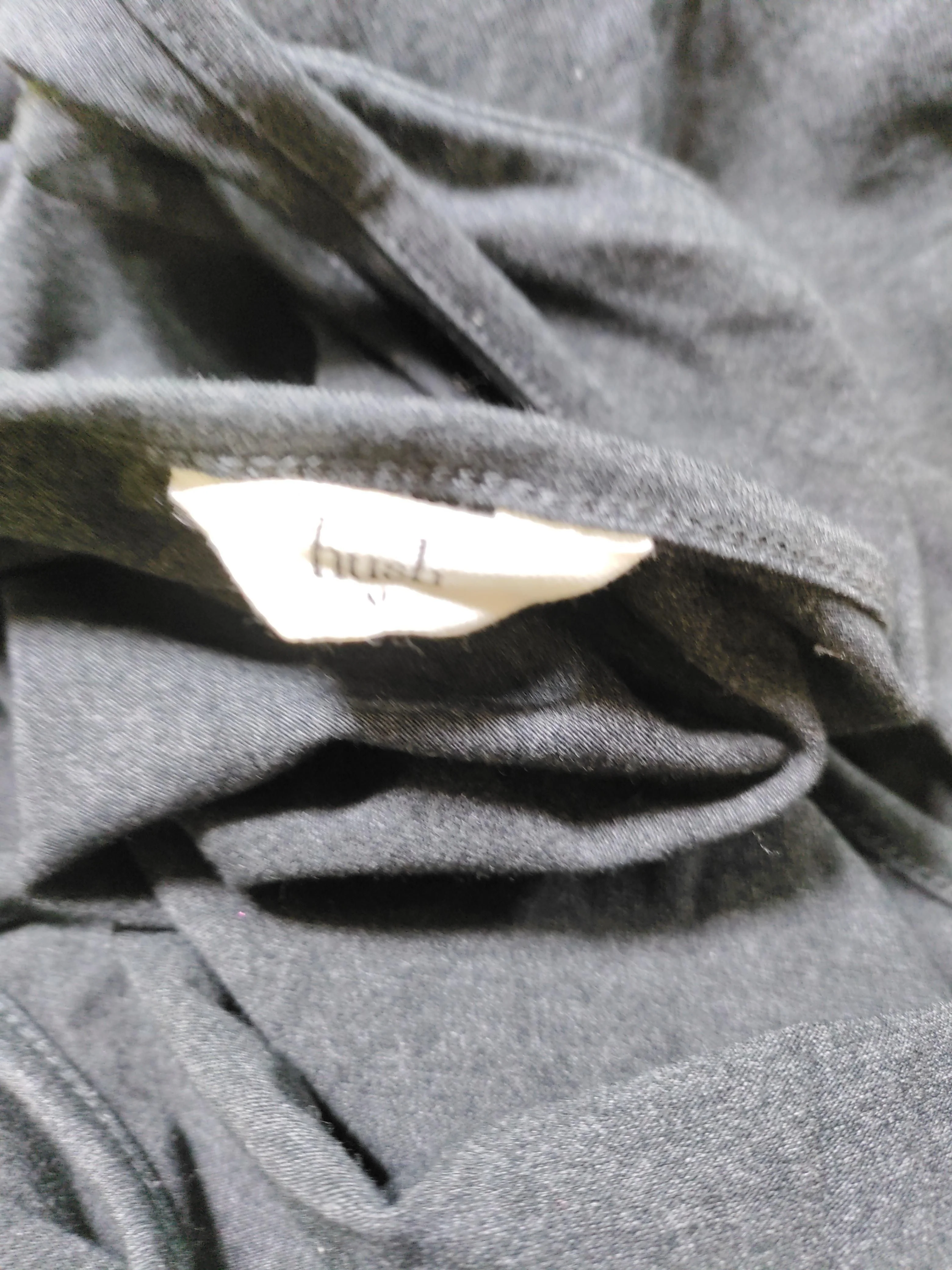 Hush Women's T-Shirt S Black Cotton with Elastane Sleeveless Round Neck Basic - Image 5