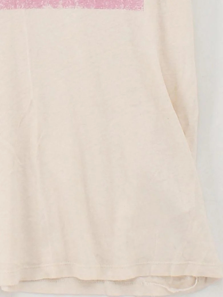 Hush Women's T-Shirt S Cream Linen with Viscose, Cotton Basic - Image 4