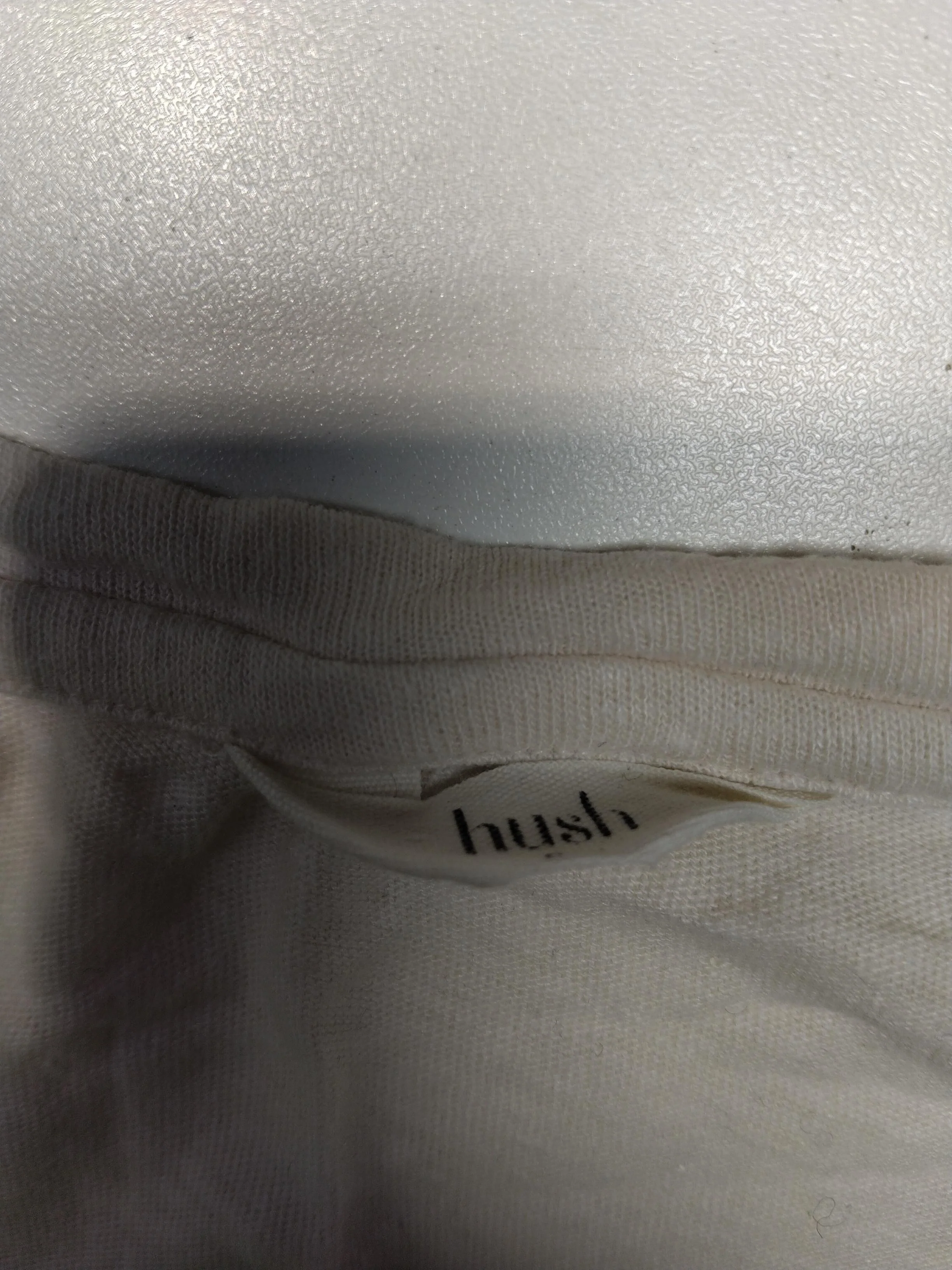 Hush Women's T-Shirt S Cream Linen with Viscose, Cotton Basic - Image 5