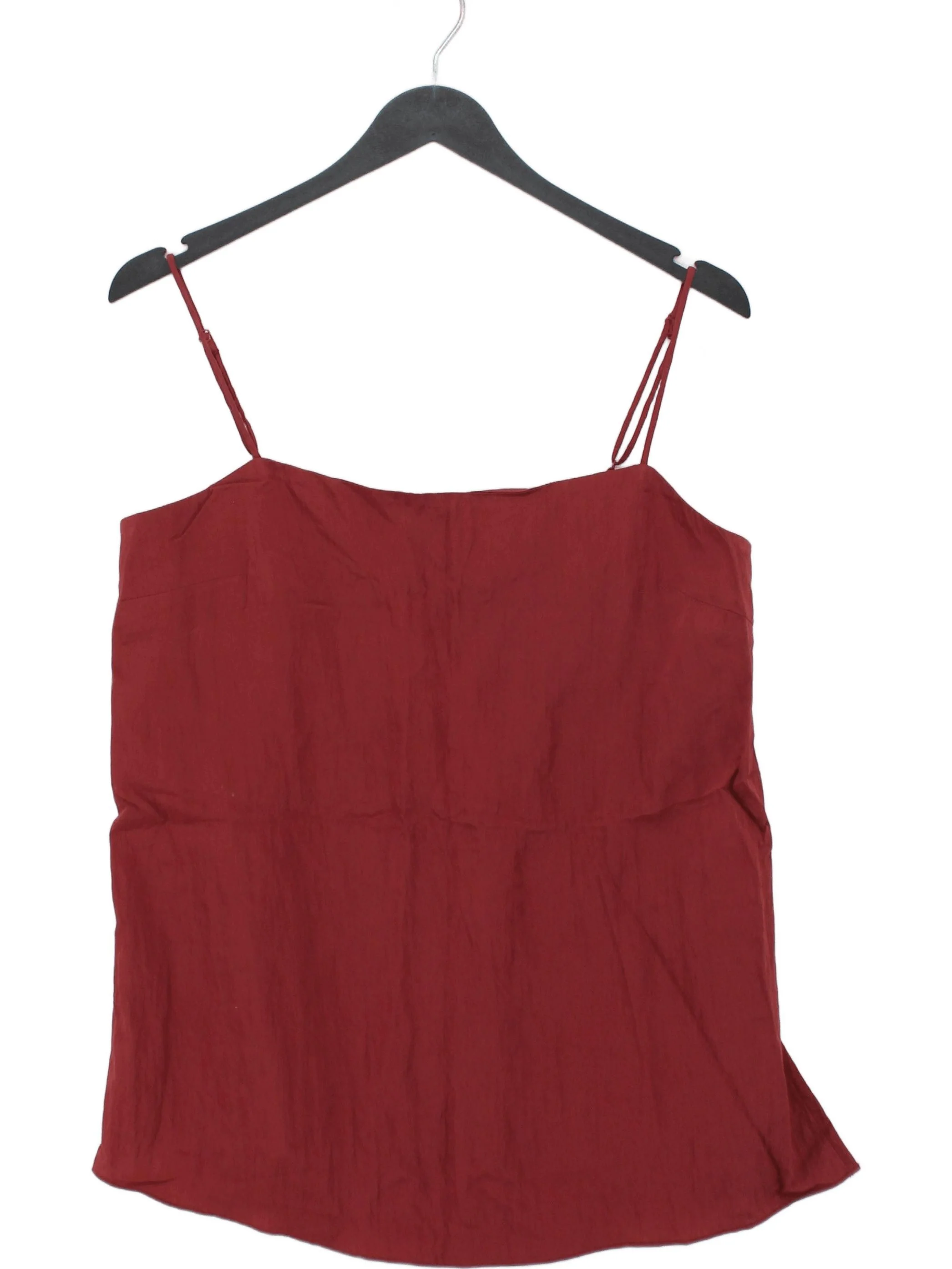 Hush Women's T-Shirt UK 10 Red Viscose with Polyamide Camisole