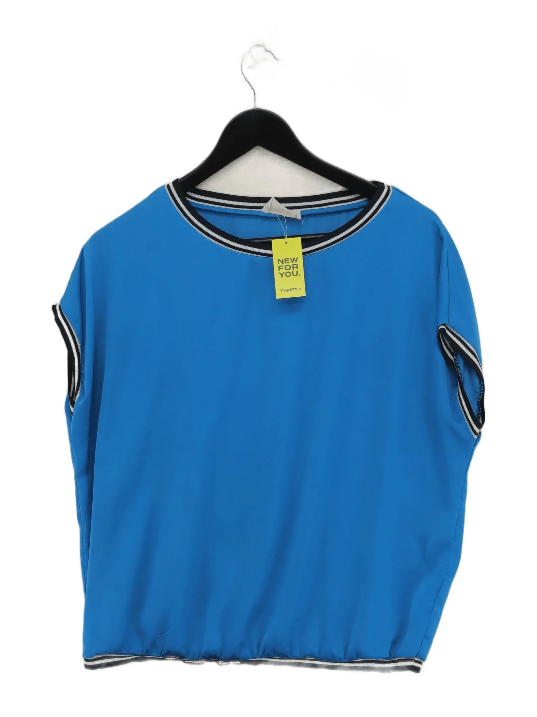 Hush Women's T-Shirt UK 12 Blue Polyester with Viscose Basic