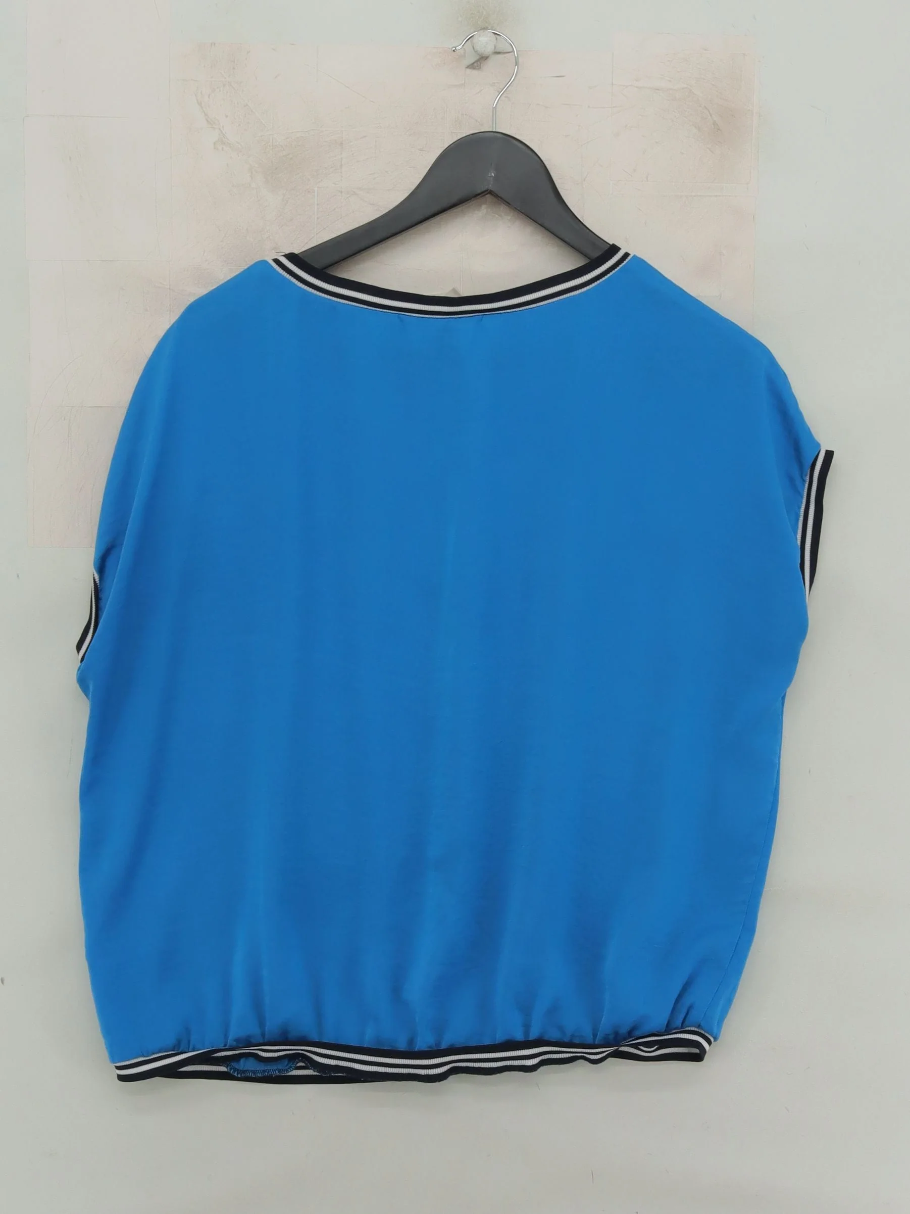 Hush Women's T-Shirt UK 12 Blue Polyester with Viscose Basic - Image 2
