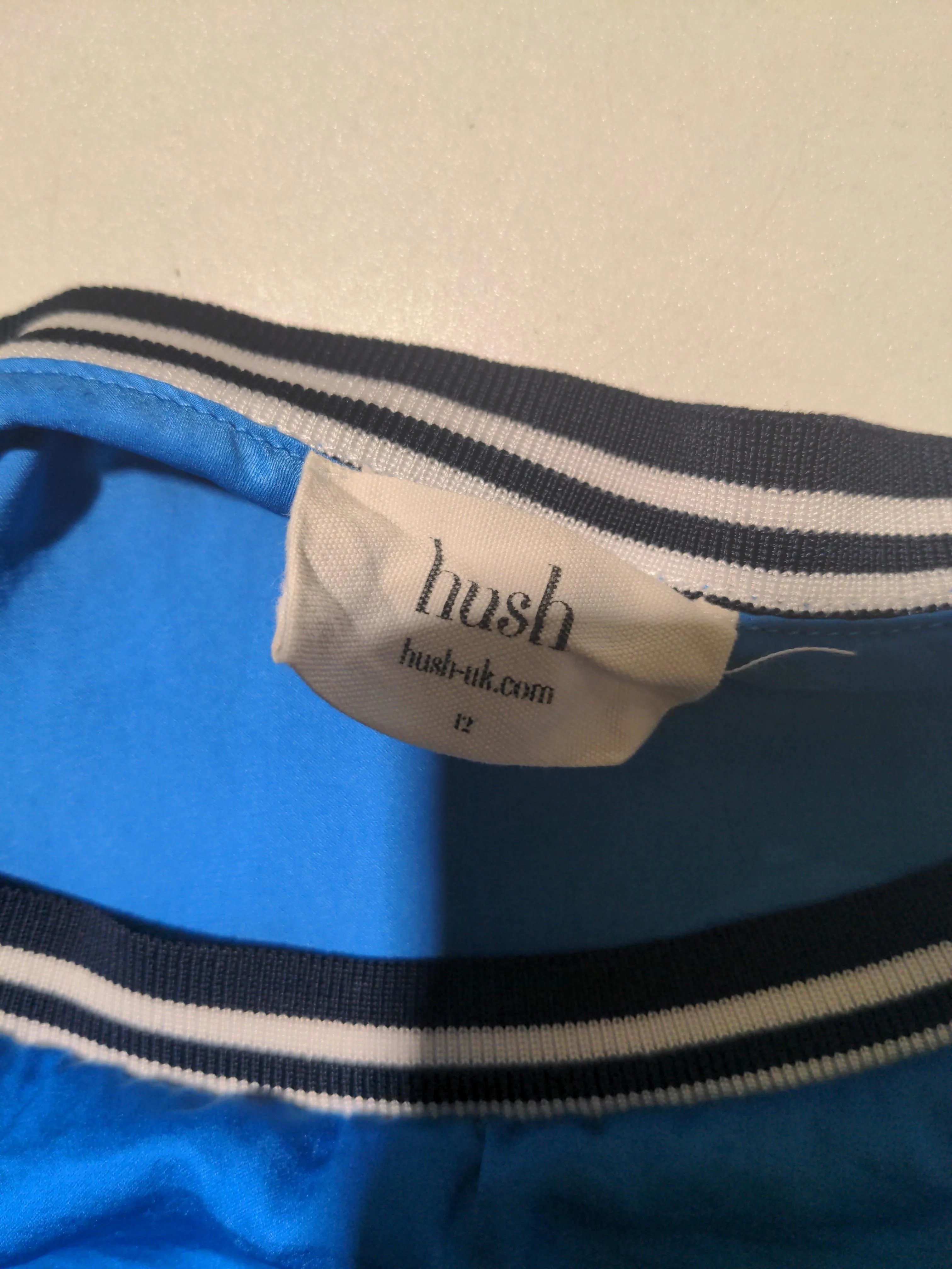 Hush Women's T-Shirt UK 12 Blue Polyester with Viscose Basic - Image 5