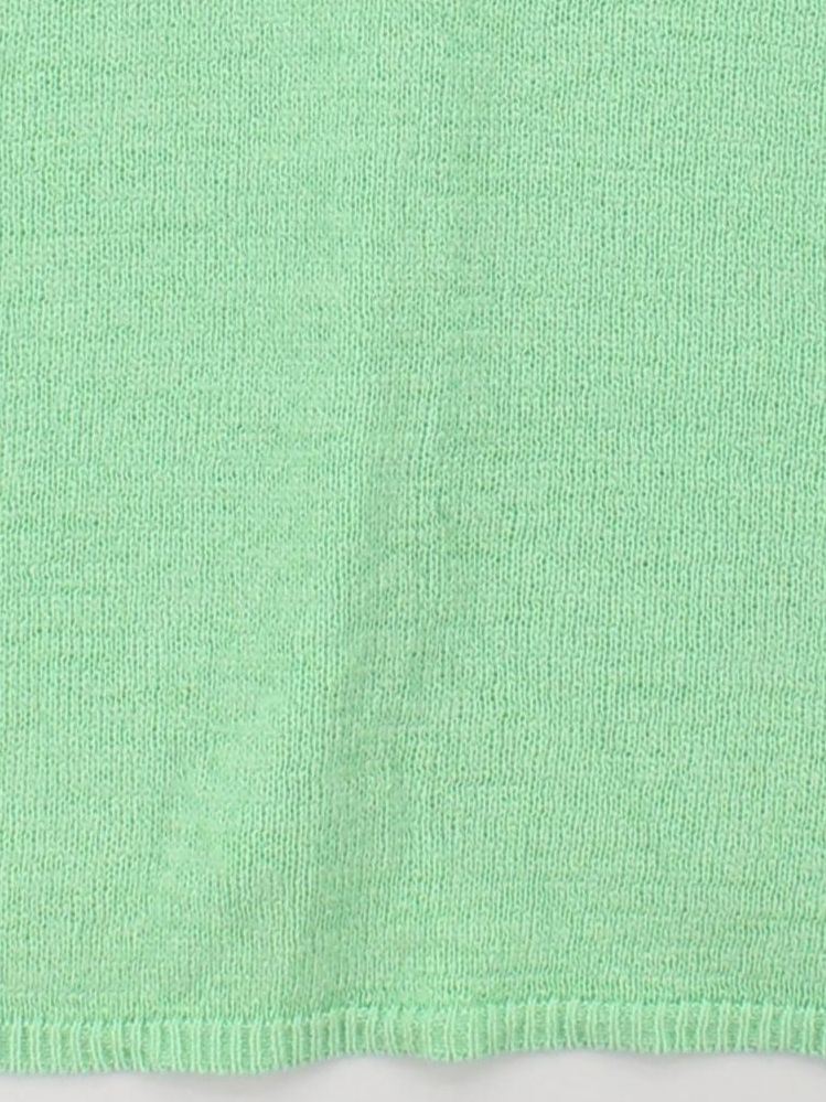 Hush Women's T-Shirt XL Green Linen with Cotton, Nylon Sleeveless V-Neck Basic - Image 4
