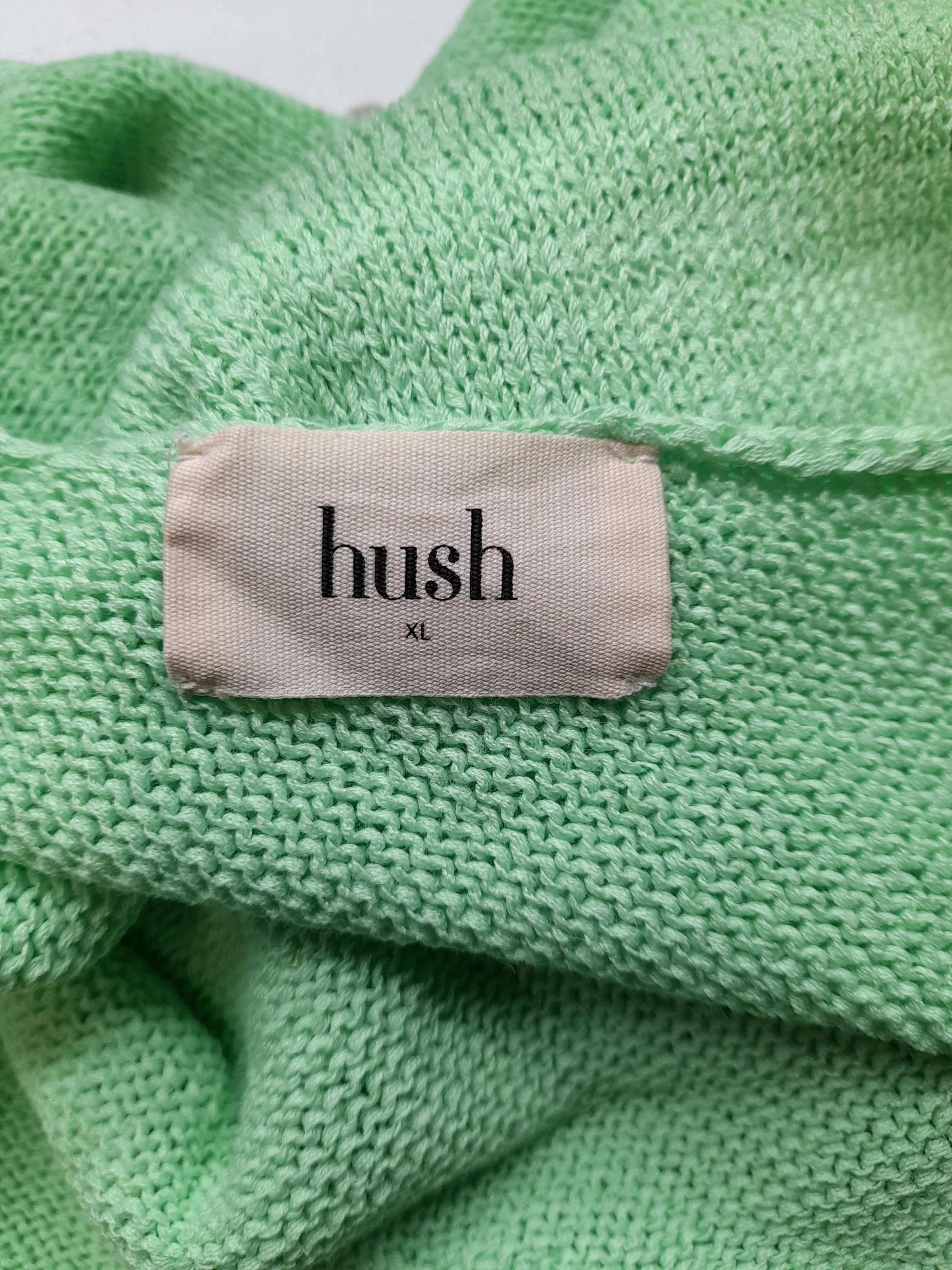 Hush Women's T-Shirt XL Green Linen with Cotton, Nylon Sleeveless V-Neck Basic - Image 5