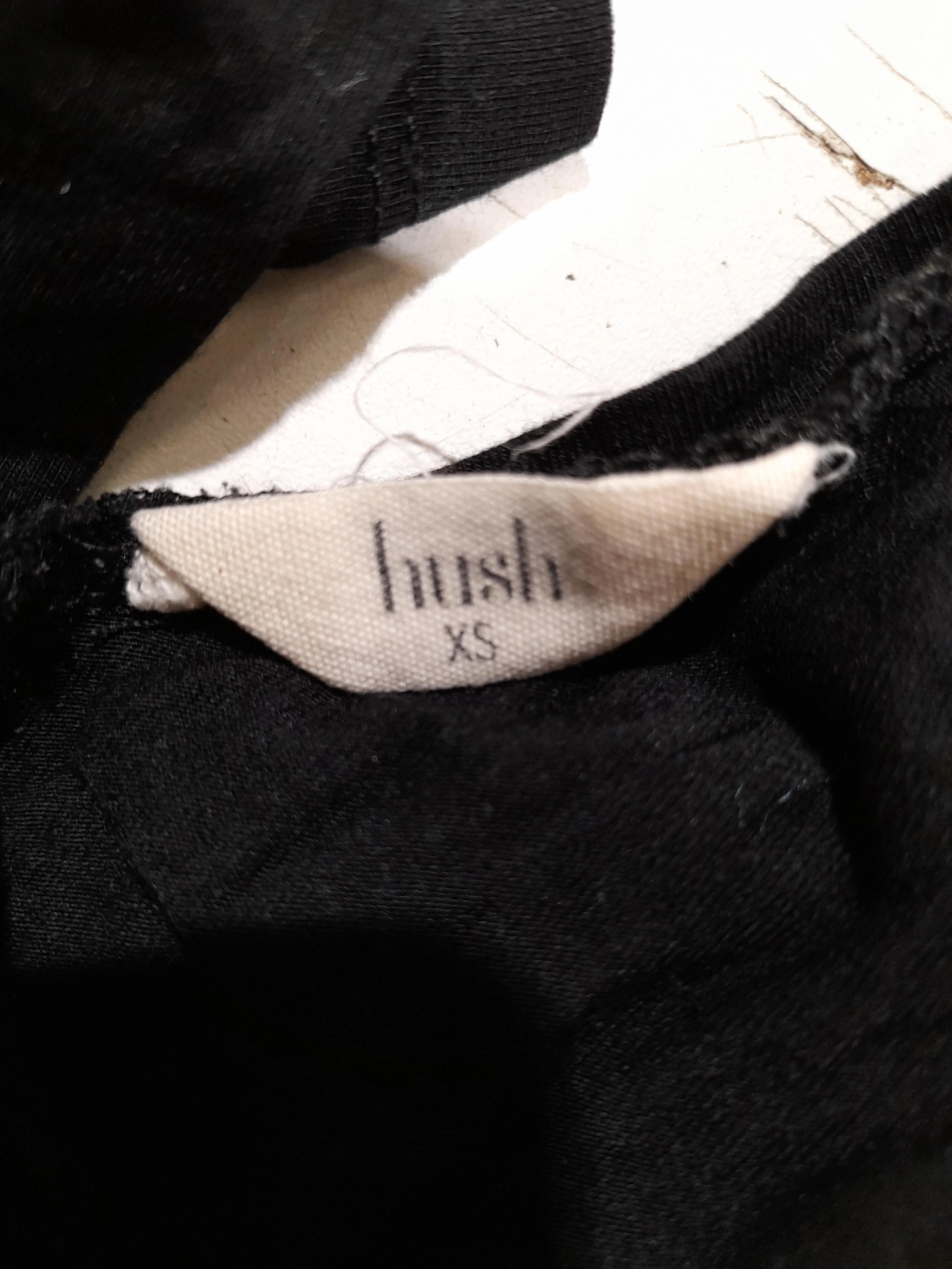 Hush Women's T-Shirt XS Black Other with Spandex Sleeveless V-Neck Basic - Image 5