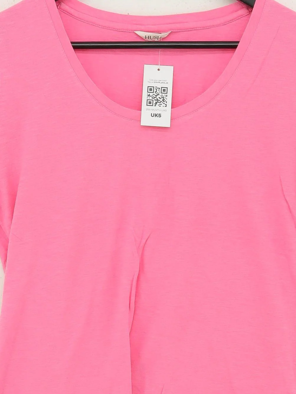 Hush Women's T-Shirt XS Pink 100% Cotton Short Sleeve Round Neck Basic - Image 3