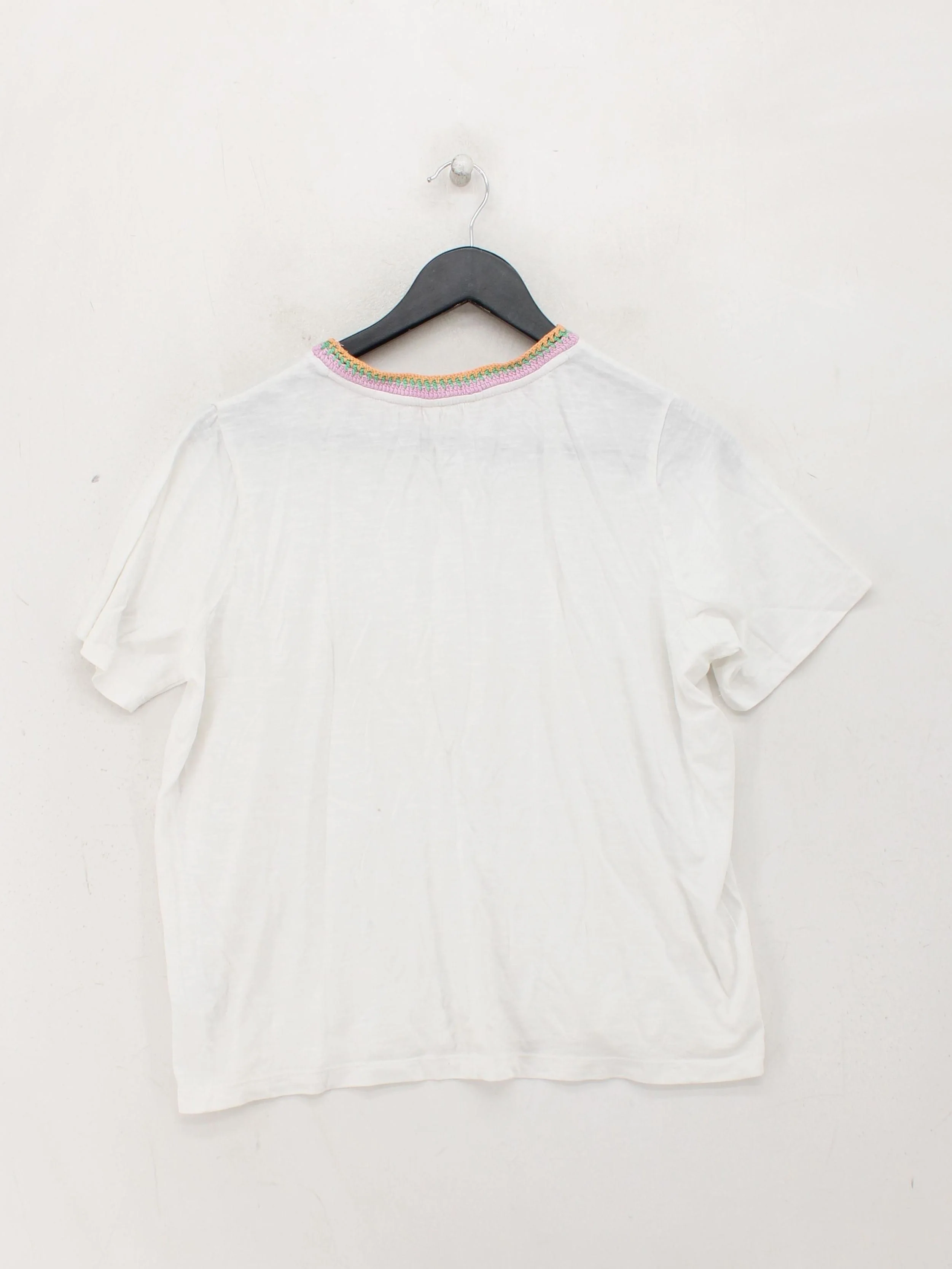 Hush Women's T-Shirt XS White 100% Cotton Short Sleeve Round Neck Basic - Image 2