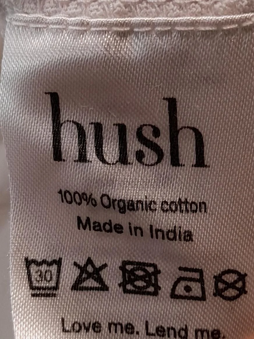 Hush Women's T-Shirt XS White 100% Cotton Short Sleeve Round Neck Basic - Image 7