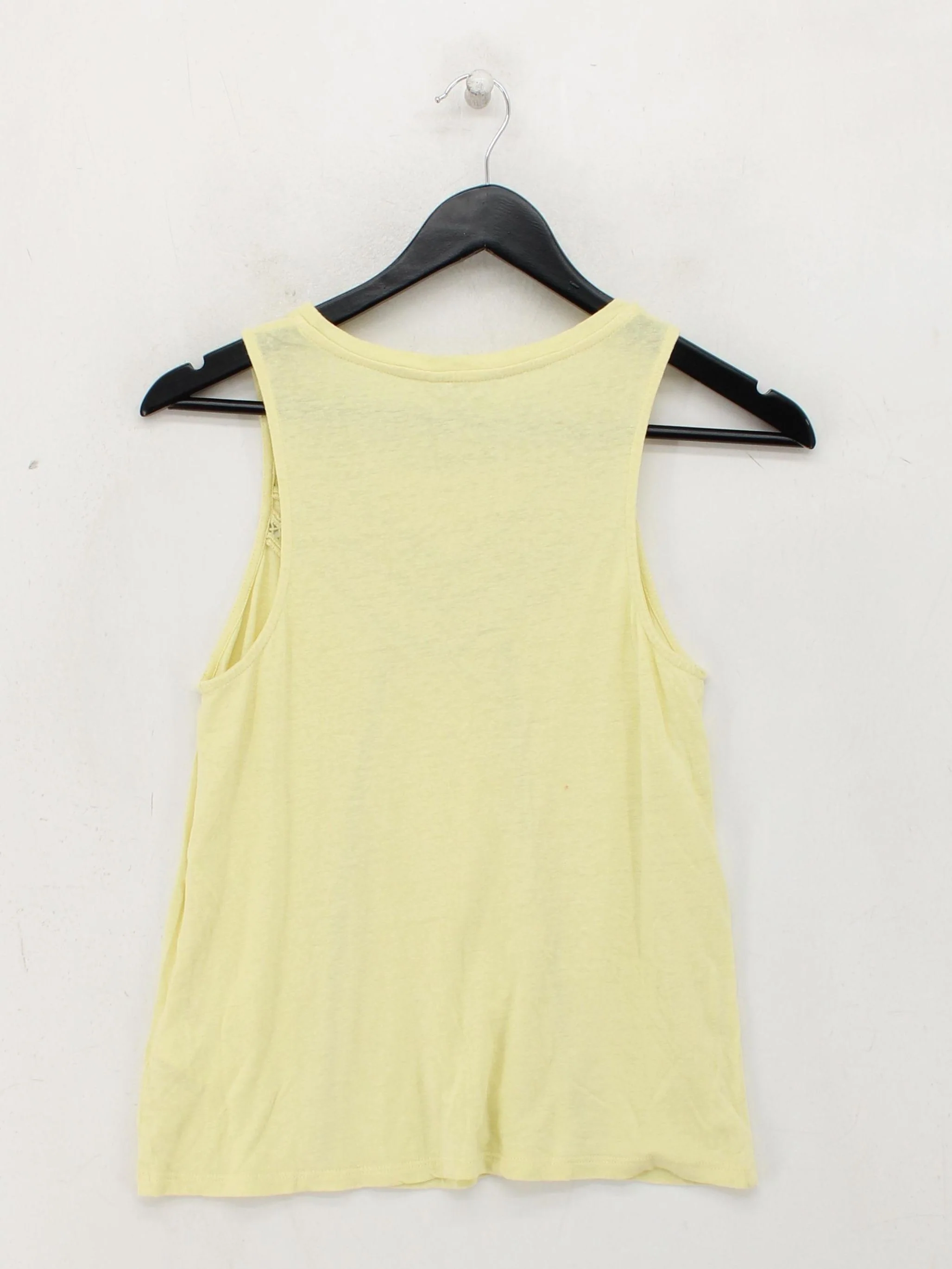 Hush Women's T-Shirt XS Yellow Linen with Viscose, Cotton Basic - Image 2