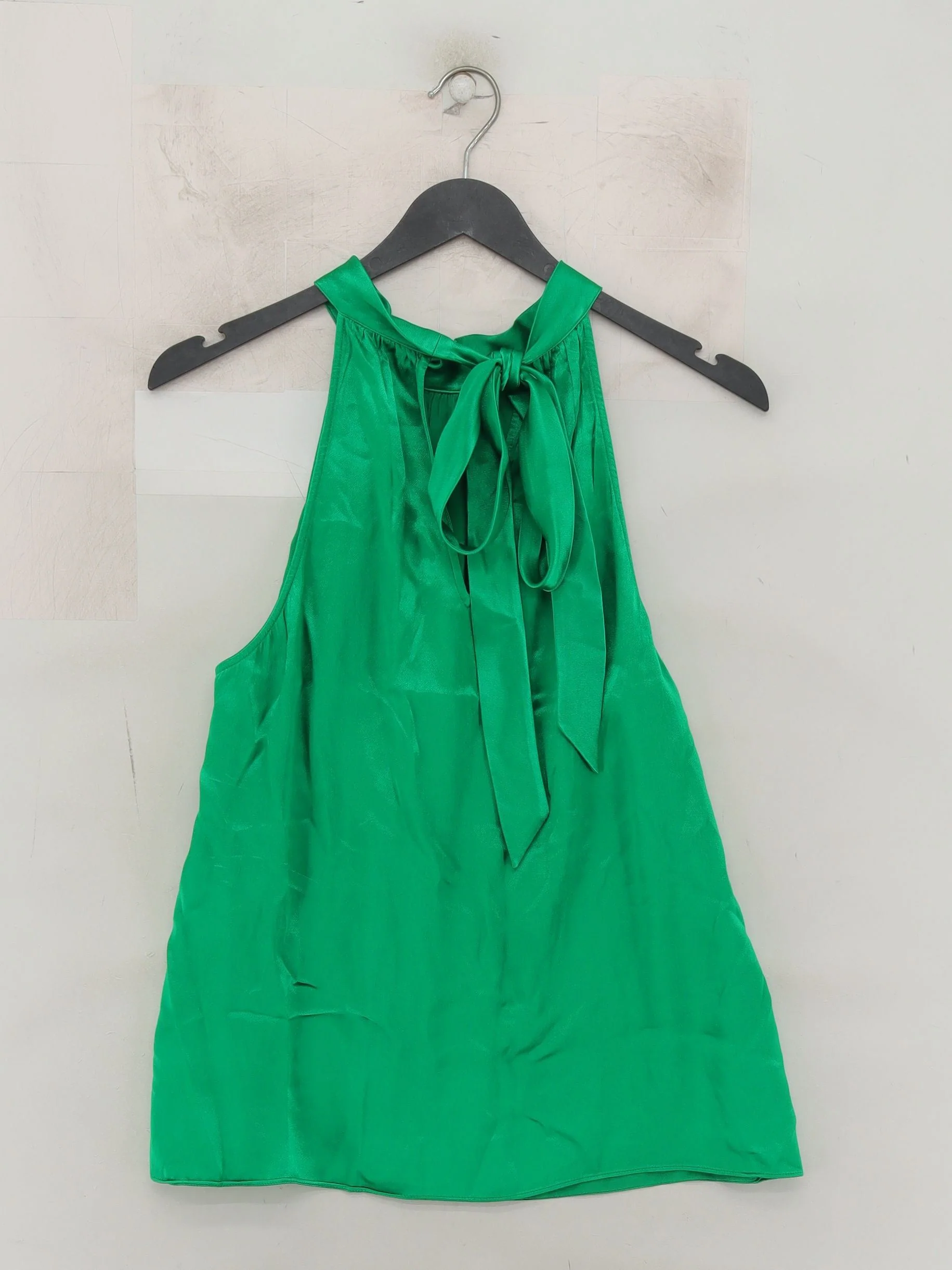Hush Women's Top M Green 100% Viscose Sleeveless High Neck Basic - Image 2
