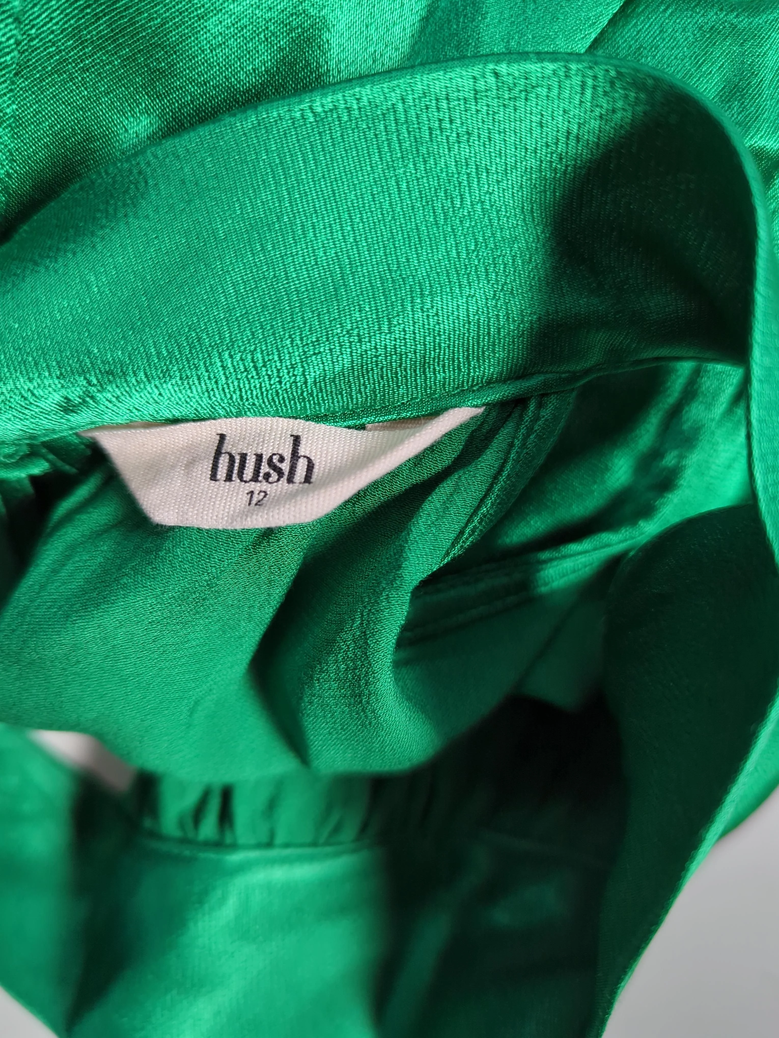Hush Women's Top M Green 100% Viscose Sleeveless High Neck Basic - Image 5