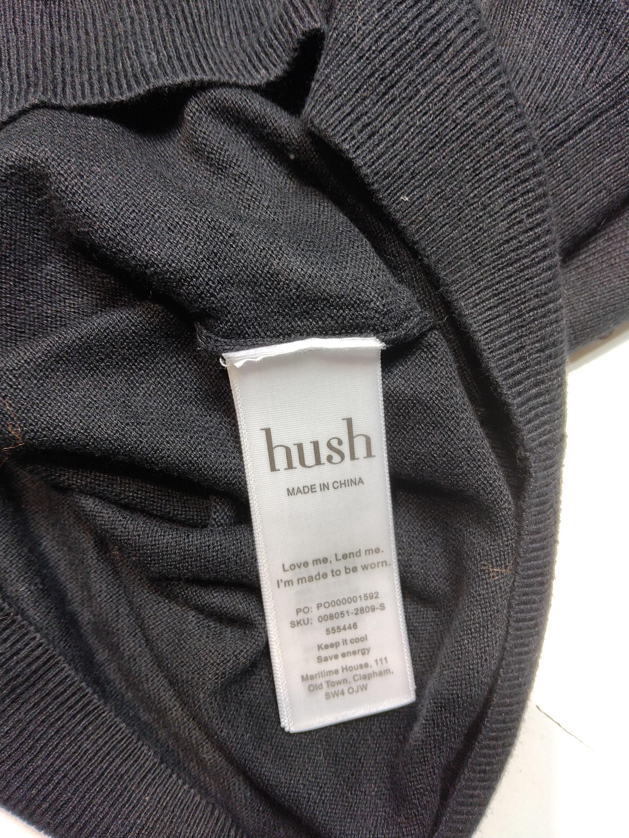 Hush Women's Top S Black 100% Other Long Sleeve Round Neck Basic - Image 6