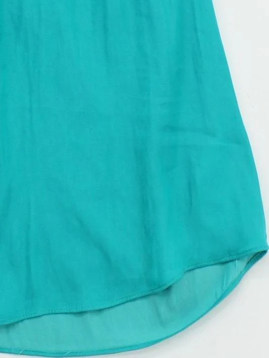 Hush Women's Top UK 10 Green 100% Polyester Sleeveless V-Neck Basic - Image 4