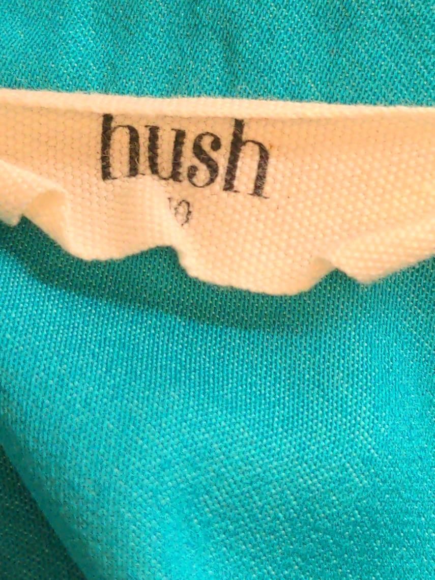 Hush Women's Top UK 10 Green 100% Polyester Sleeveless V-Neck Basic - Image 5
