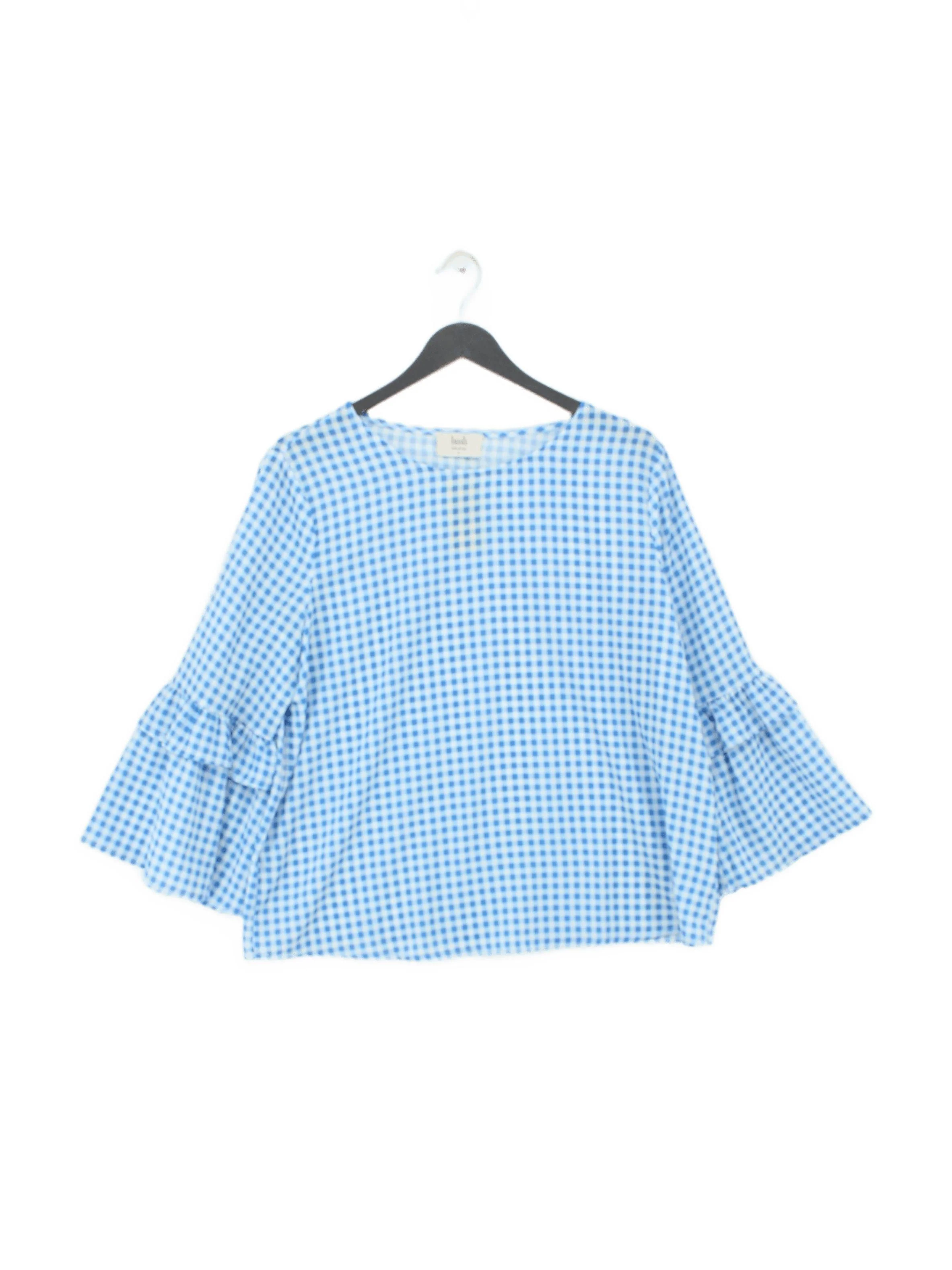 Hush Women's Top UK 12 Blue Polyester with Elastane Basic