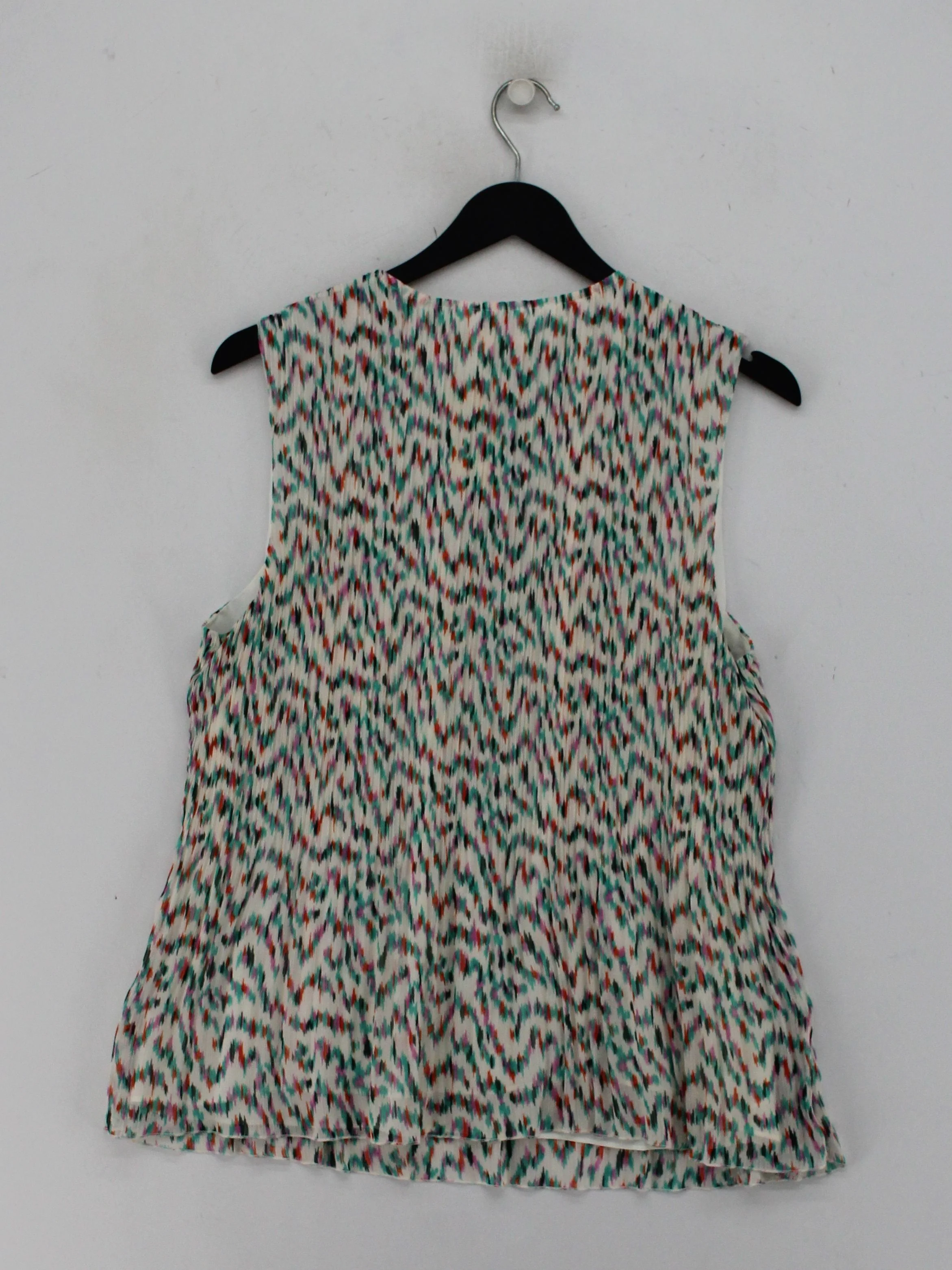 Hush Women's Top UK 12 Multi 100% Polyester Sleeveless V-Neck Basic - Image 2