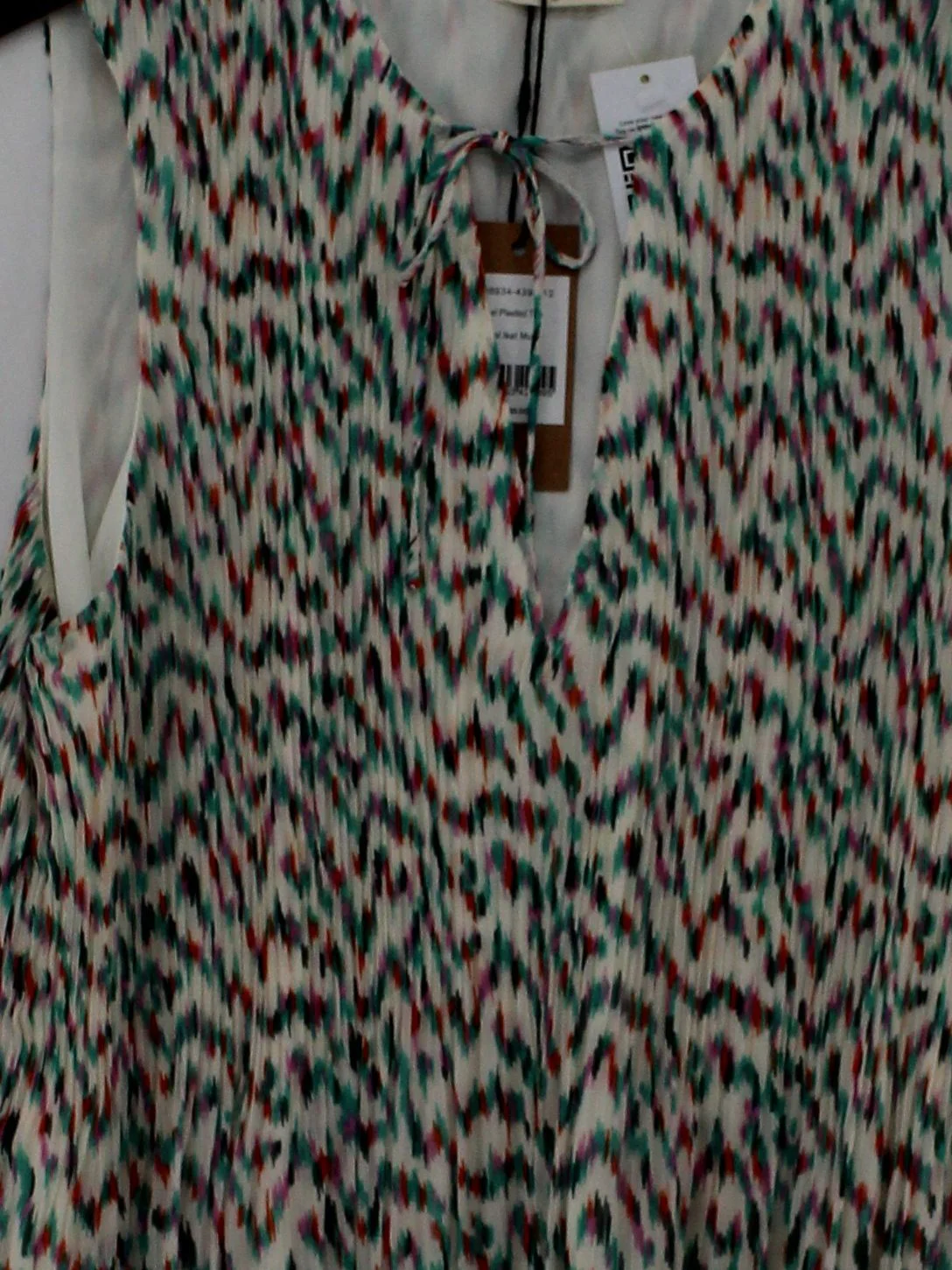 Hush Women's Top UK 12 Multi 100% Polyester Sleeveless V-Neck Basic - Image 3